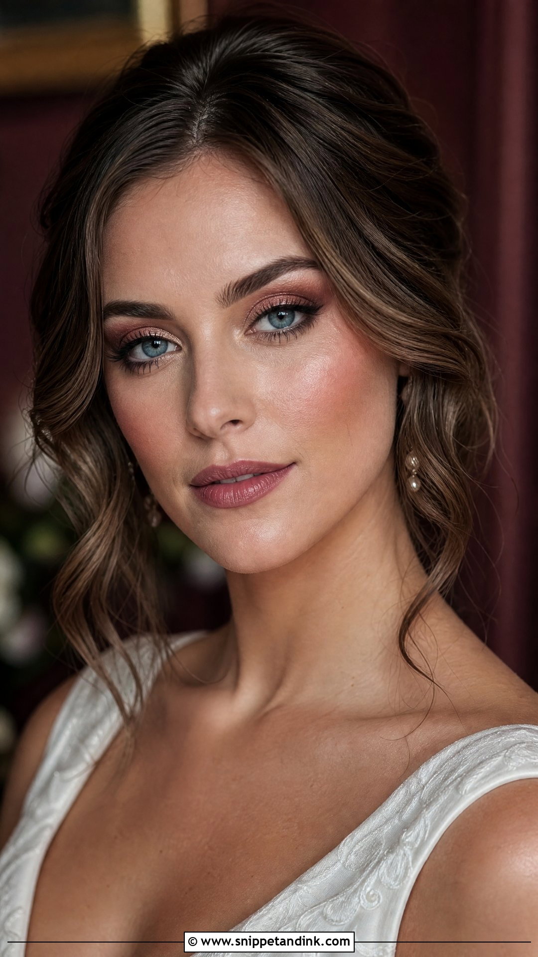 Burgundy Wedding Makeup For Blue Eyes - Snippet and Ink - 20 Wedding Eye Makeup for Blue Eyes