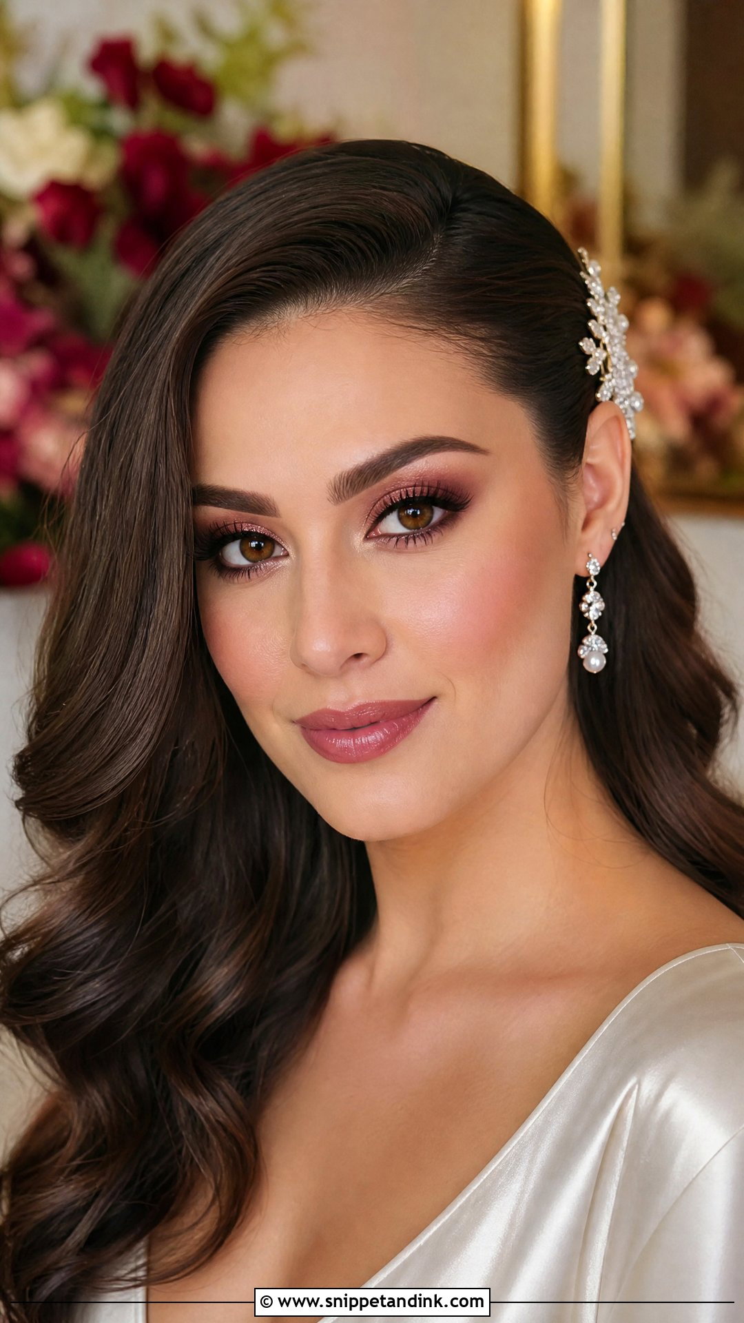 Burgundy Wedding Makeup For Brown Eyes - Snippet and Ink - 35 Wedding Makeup for Brown Eyes