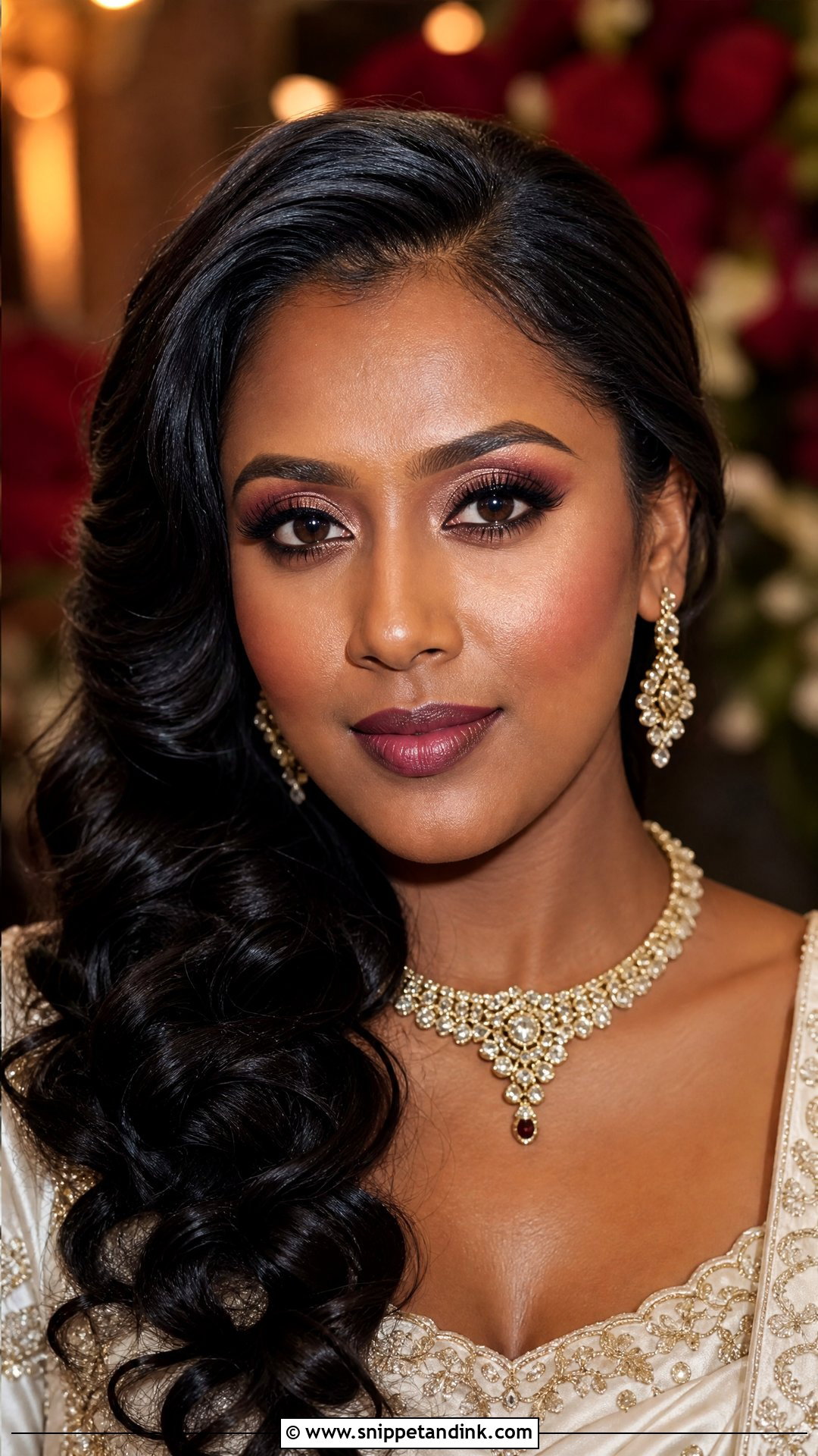 Burgundy Wedding Makeup For Brown Skin - Snippet and Ink - 20 Wedding Makeup Brown Skin Ideas