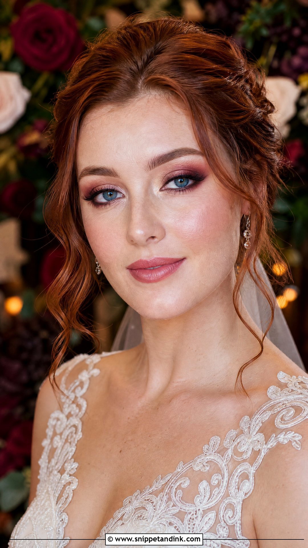 Burgundy Wedding Makeup for Blue Eyes and Red Hair - Snippet and Ink - 20 Wedding Makeup for Blue Eyes and Red Hair