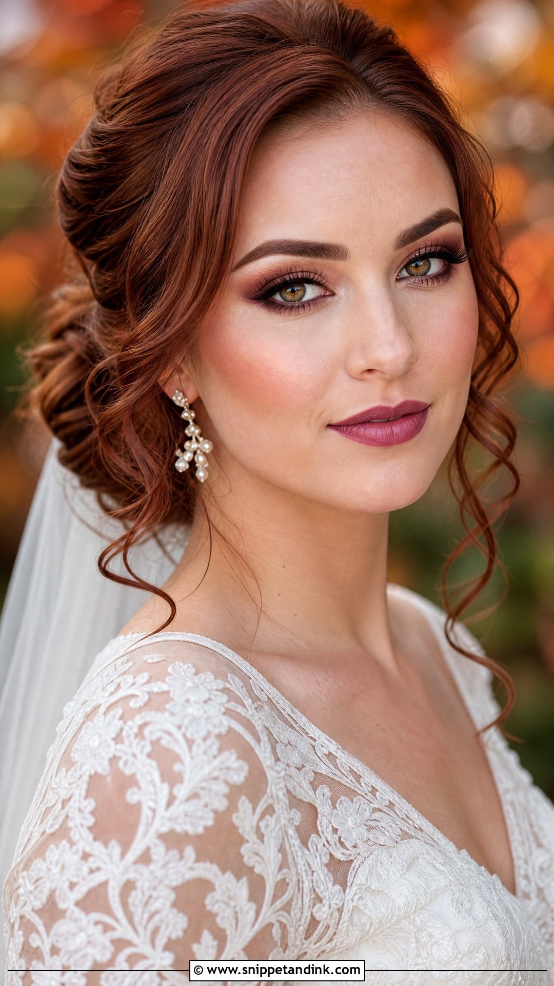 Burgundy Wedding Makeup for Brown Eyes - Snippet and Ink - 20 Wedding Makeup Looks for Brown Eyes