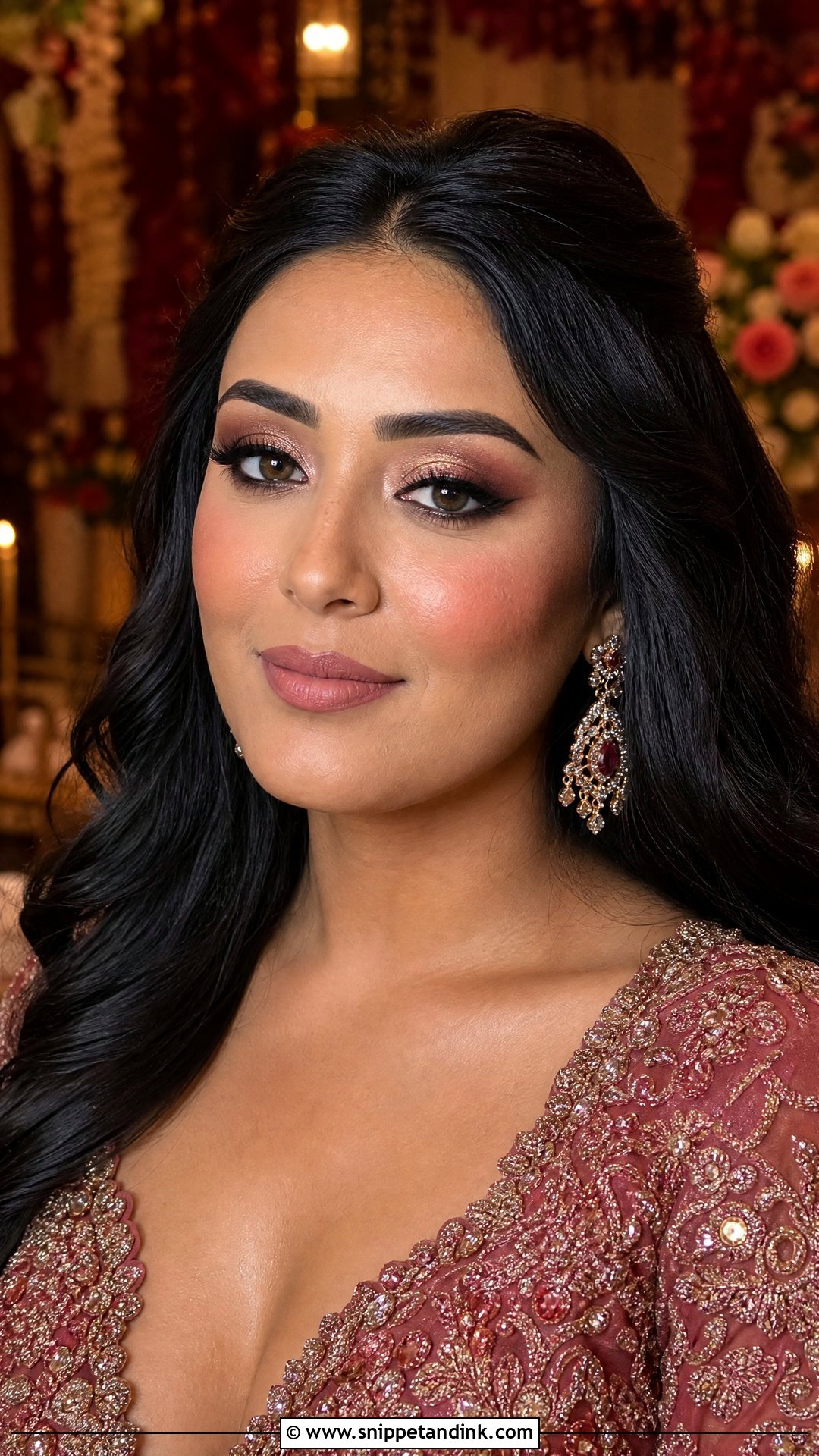 Burgundy Wedding Makeup for Hazel Eyes - Snippet and Ink - 25 Wedding Makeup for Hazel Eyes