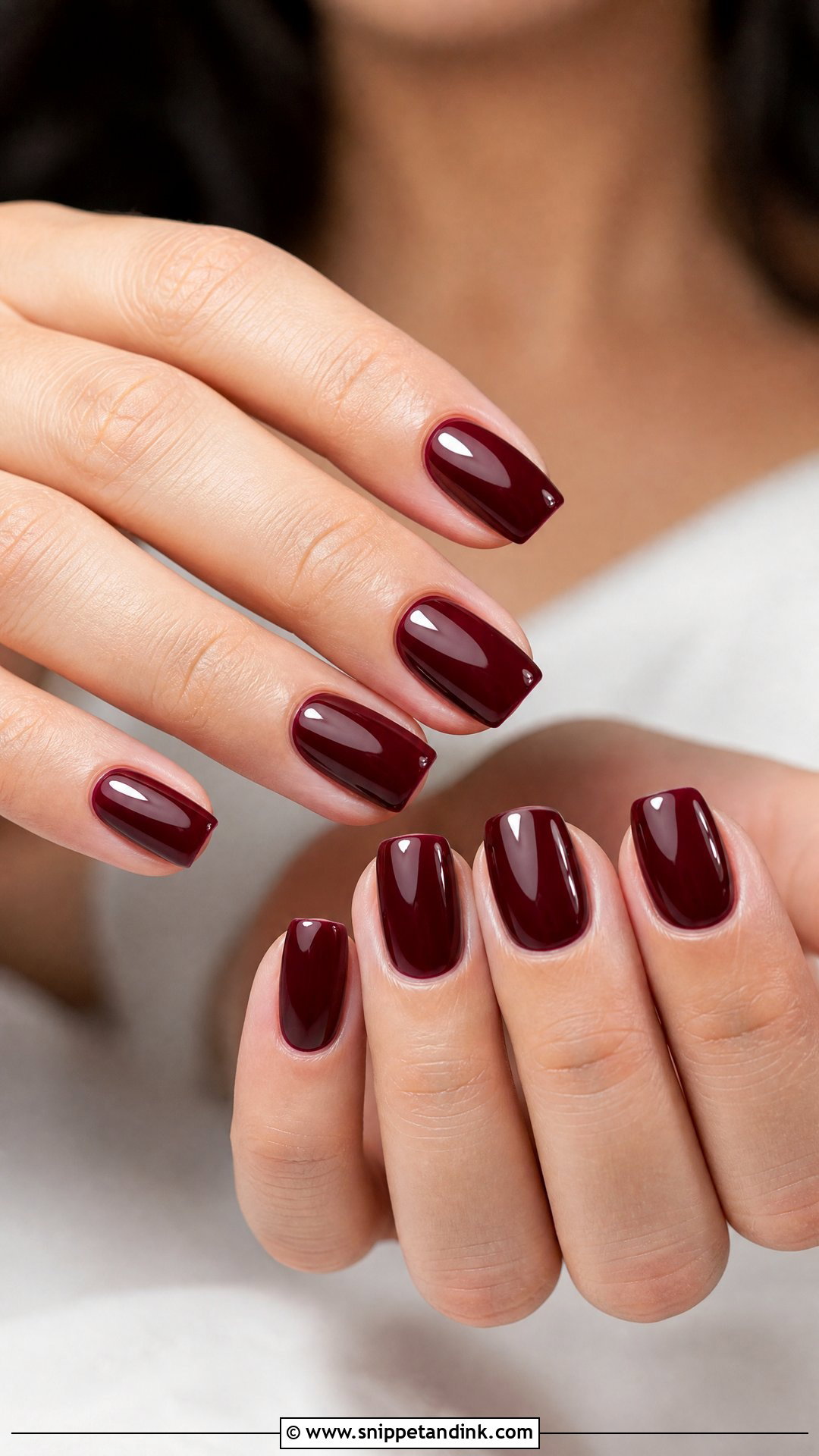 Burgundy Wedding Nails - Snippet and Ink - 25 Dark Wedding Nails
