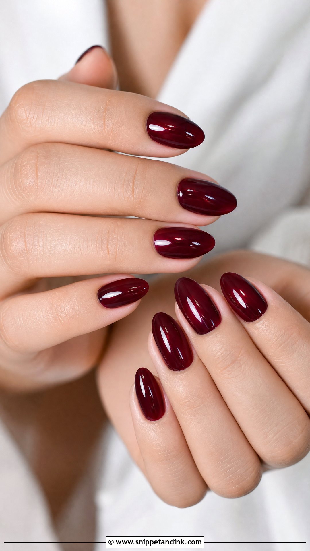 Burgundy Wedding Nails - Snippet and Ink - 25 Elegant Red Wedding Nail Art Ideas