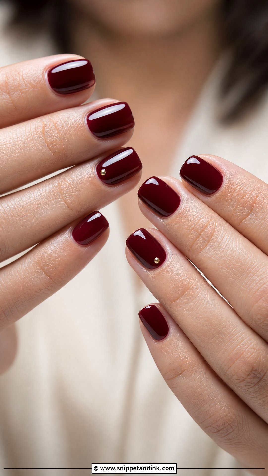 Burgundy Wedding Party Nails - Snippet and Ink - 25 Wedding Party Nails