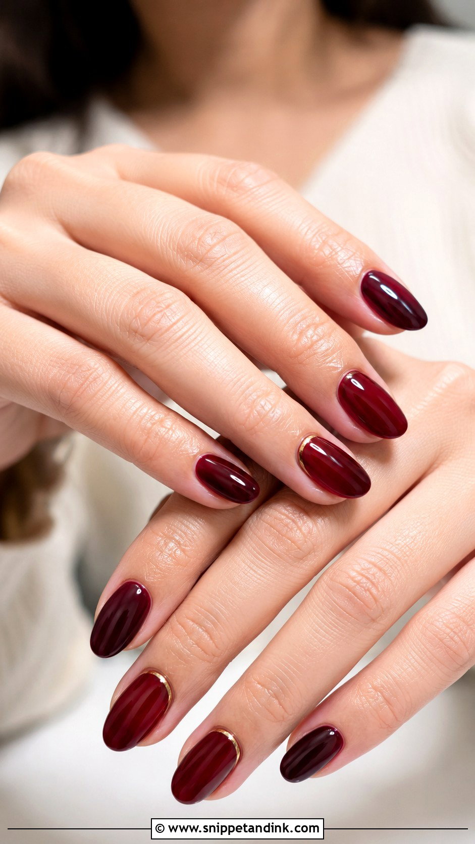 Burgundy Winter Wedding Guest Nails - Snippet and Ink - 20 Winter Wedding Nails Guest