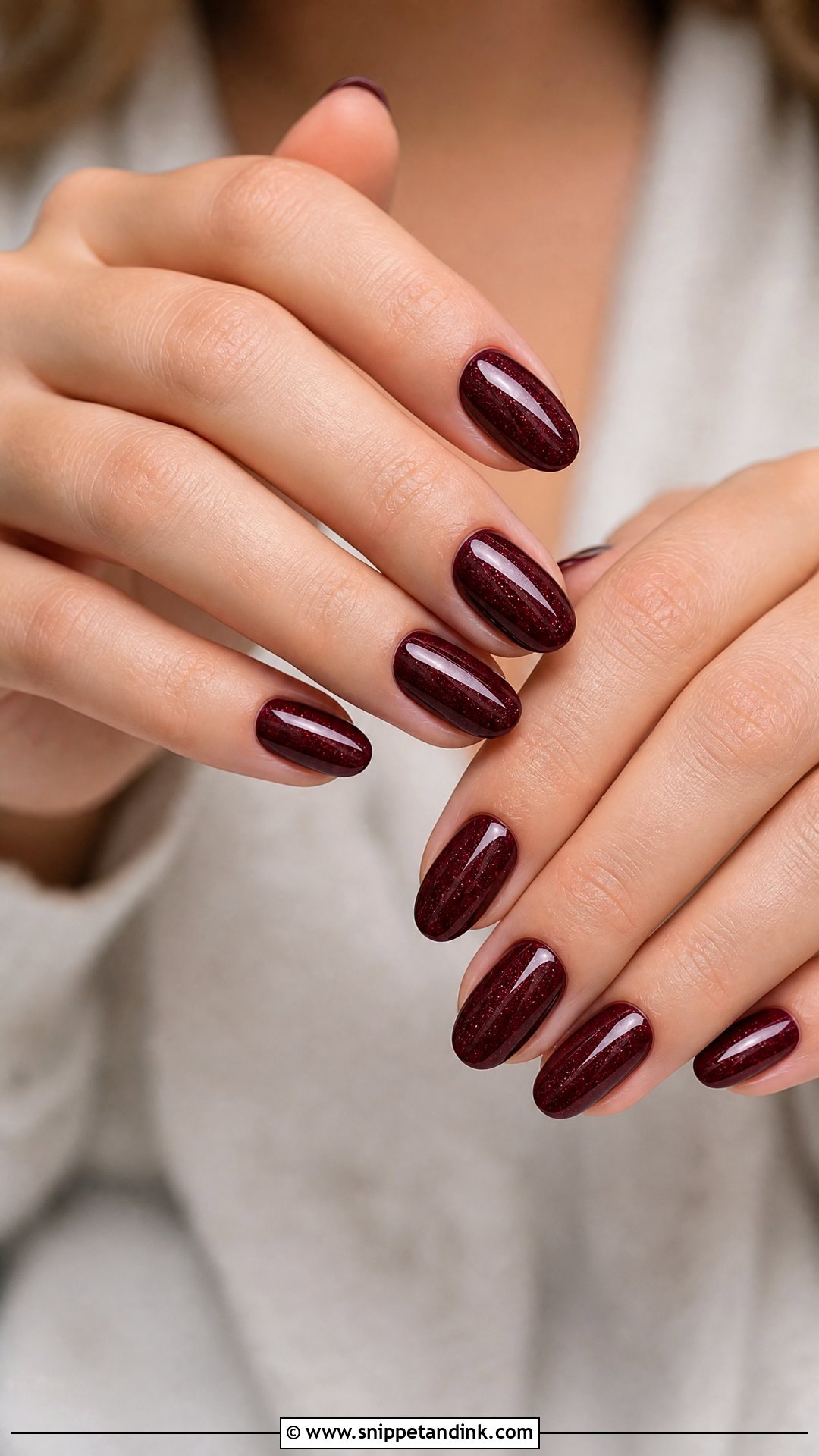 Burgundy Winter Wedding Nails - Snippet and Ink - 25 Winter Wedding Nails