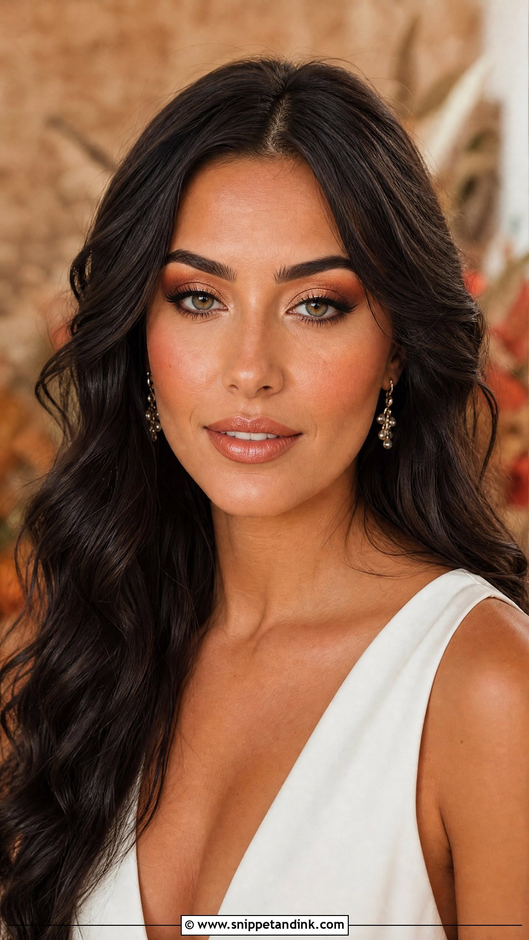 Burnt Orange Bridal Makeup - Snippet and Ink - 20 Warm Bridal Makeup Ideas