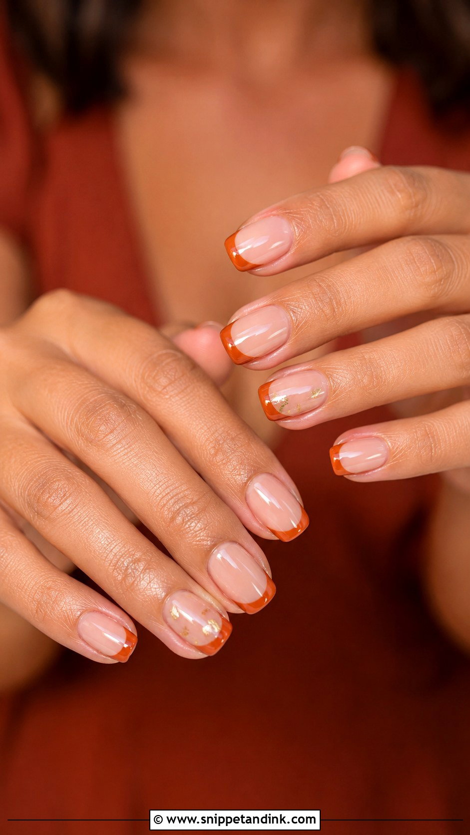 Burnt Orange Bridesmaid Nails - Snippet and Ink - 20 Burnt Orange Wedding Nails