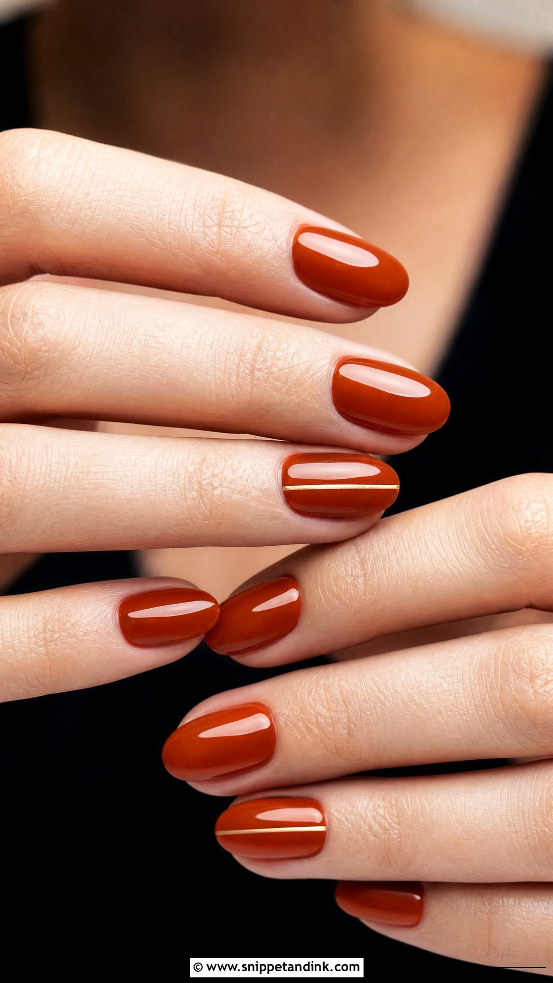 Burnt Orange Fall Wedding Guest Nails - Snippet and Ink - 25 Fall Wedding Nails for Guest