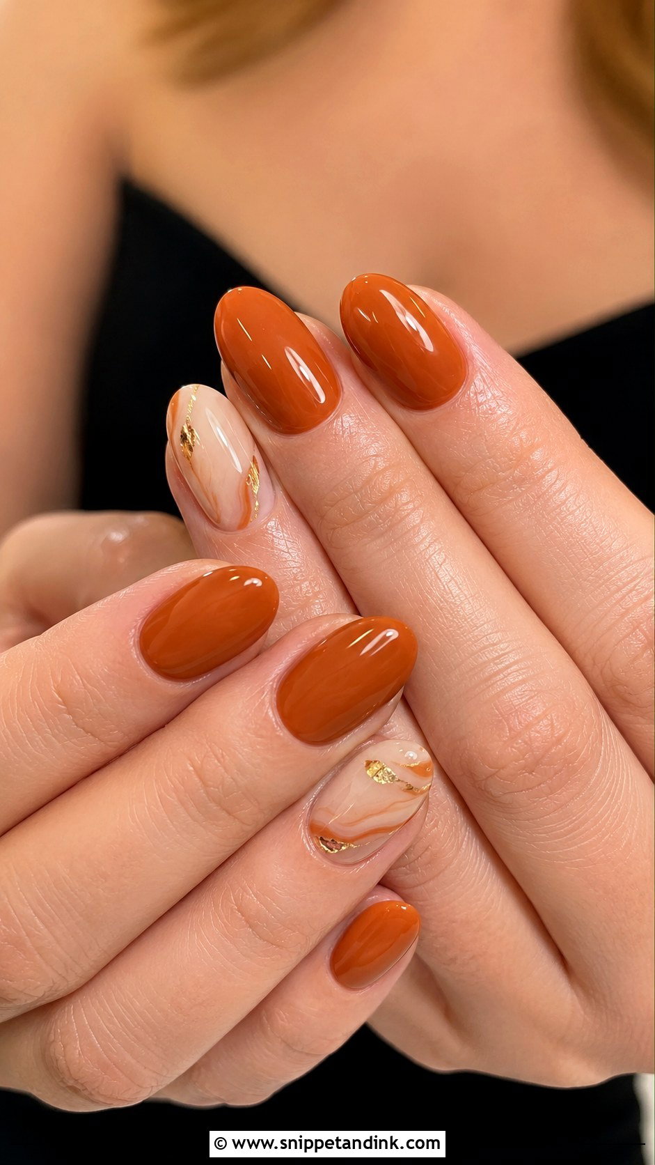 Burnt Orange Wedding Guest Nails - Snippet and Ink - 20 Burnt Orange Wedding Nails