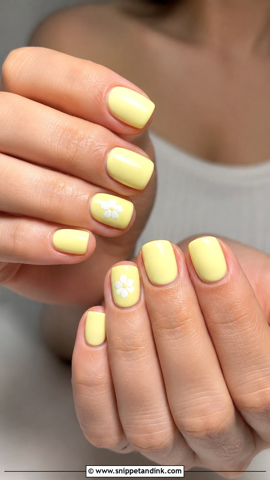 Butter Yellow Nails - Snippet and Ink - 20 Summer Wedding Guest Nails
