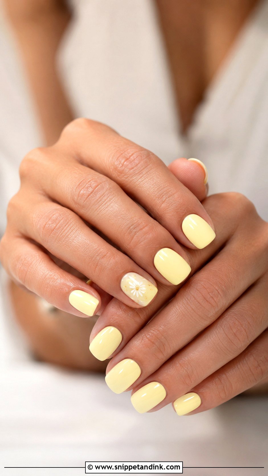Butter Yellow Spring Wedding Guest Nails - Snippet and Ink - 20 Spring Wedding Guest Nails