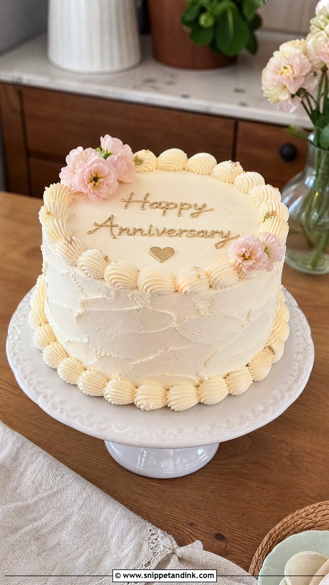 Buttercream Anniversary Cake - Snippet and Ink - 25 Simple Anniversary Cake Ideas