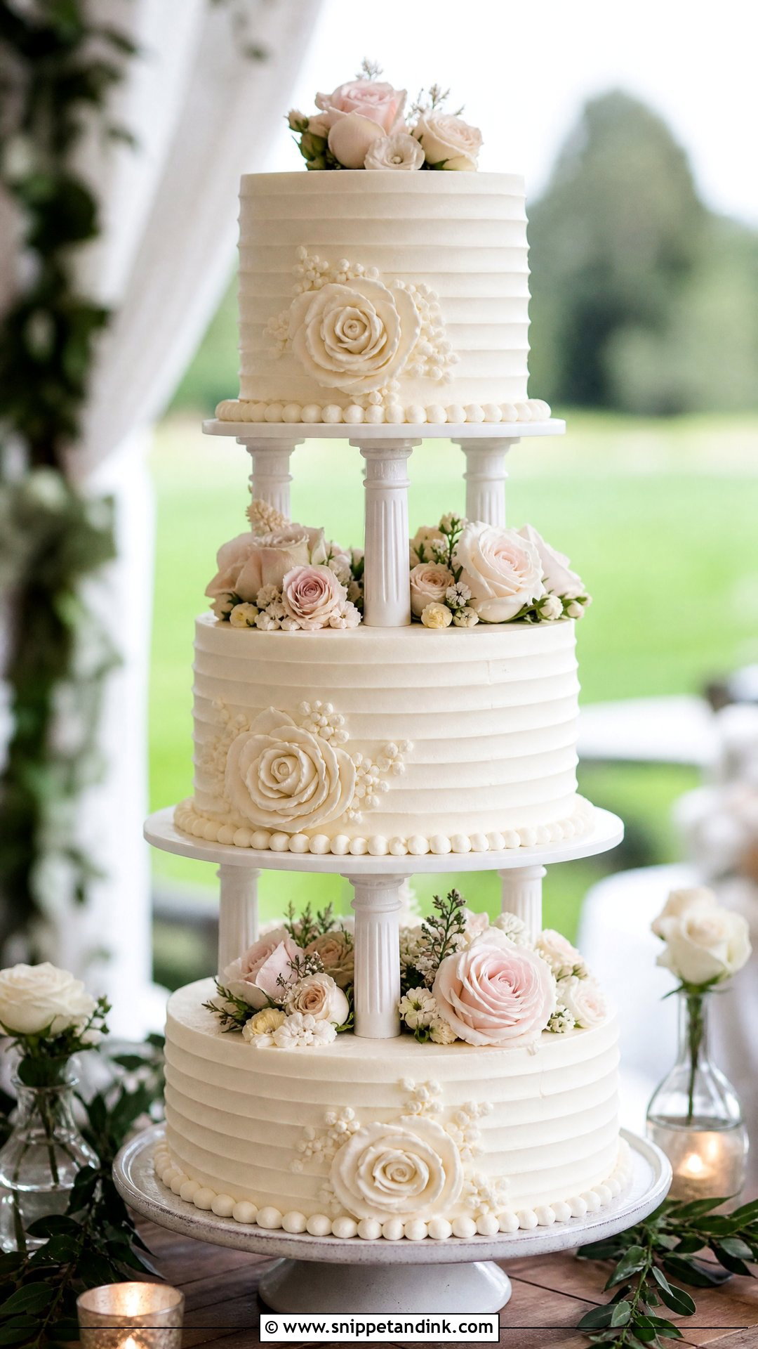 Buttercream Carousel Wedding Cake - Snippet and Ink - 30 Carousel Cake Ideas for Wedding