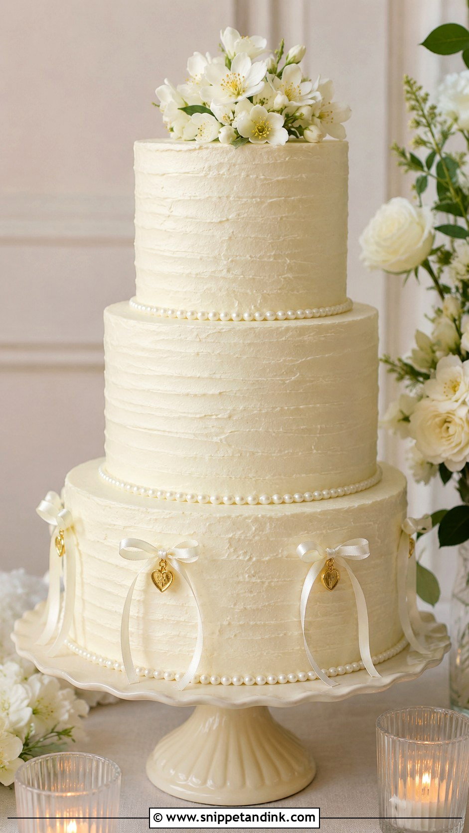Buttercream Charm Wedding Cake - Snippet and Ink - 20 Charm Cake Ideas for Wedding