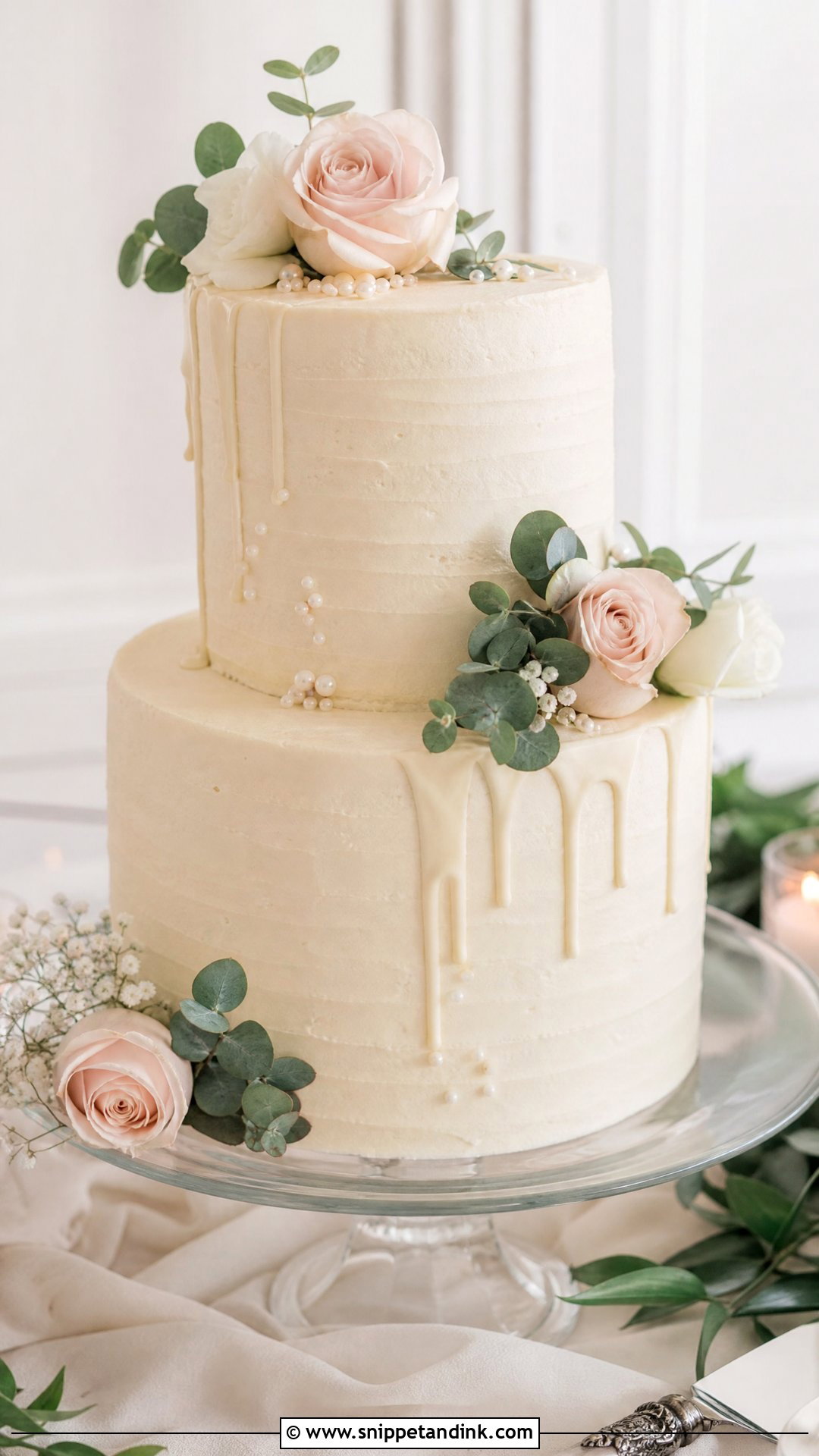 Buttercream Drip Wedding Cake - Snippet and Ink - 30 Drip Cakes for Wedding