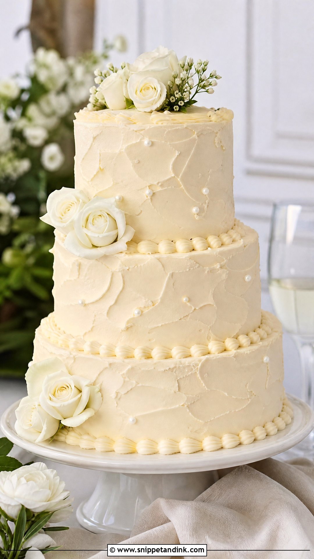Buttercream Style Dummy Wedding Cake - Snippet and Ink - 25 Dummy Cake Ideas for Wedding