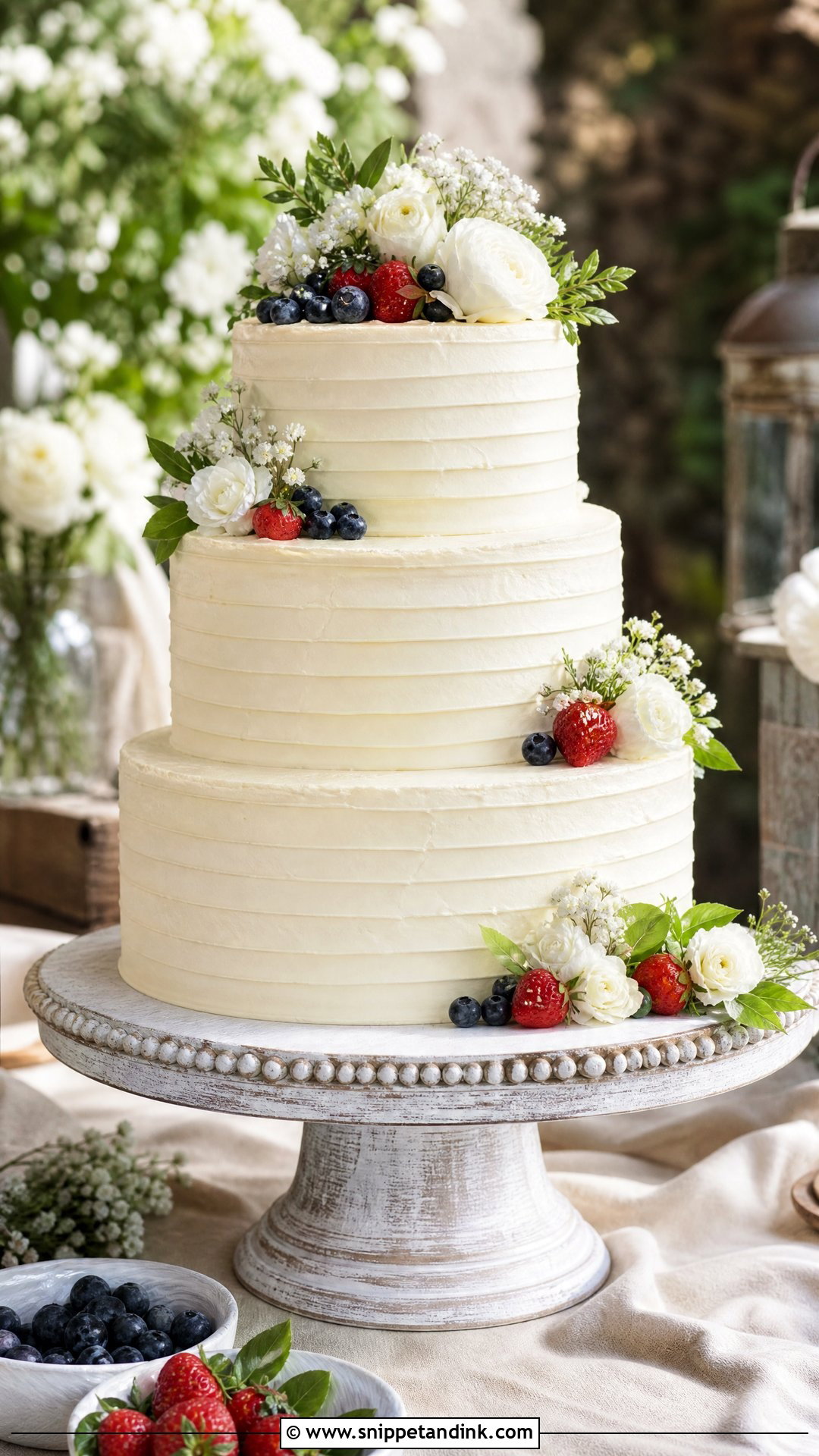 Buttercream Texture Wedding Cake - Snippet and Ink - 25 Unique Wedding Cakes