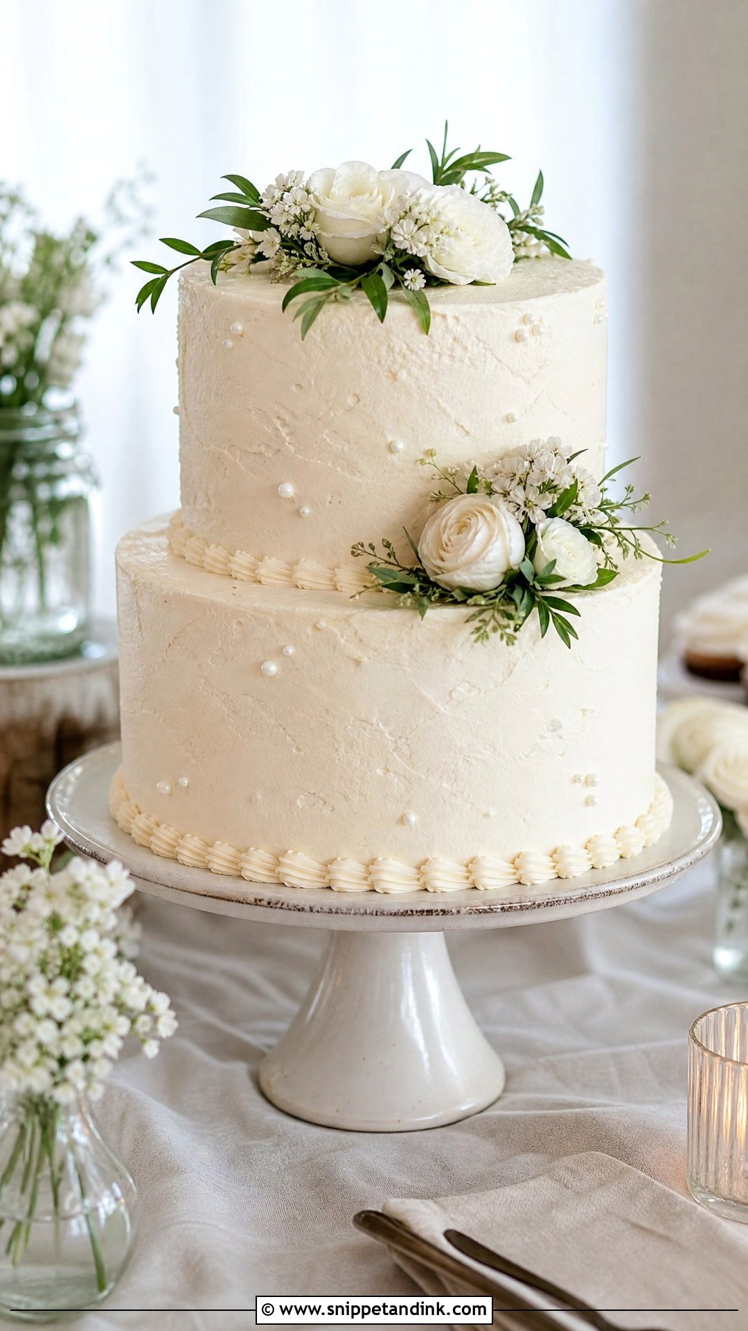 Buttercream Wedding Cake - Snippet and Ink - 20 Wedding Cake Inspo