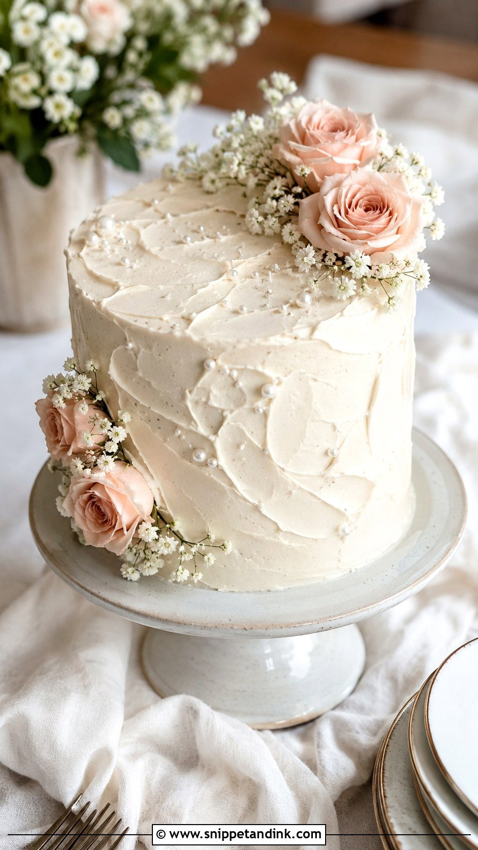 Buttercream Wedding Cake - Snippet and Ink - 25 Cake and Cupcakes Ideas for Wedding