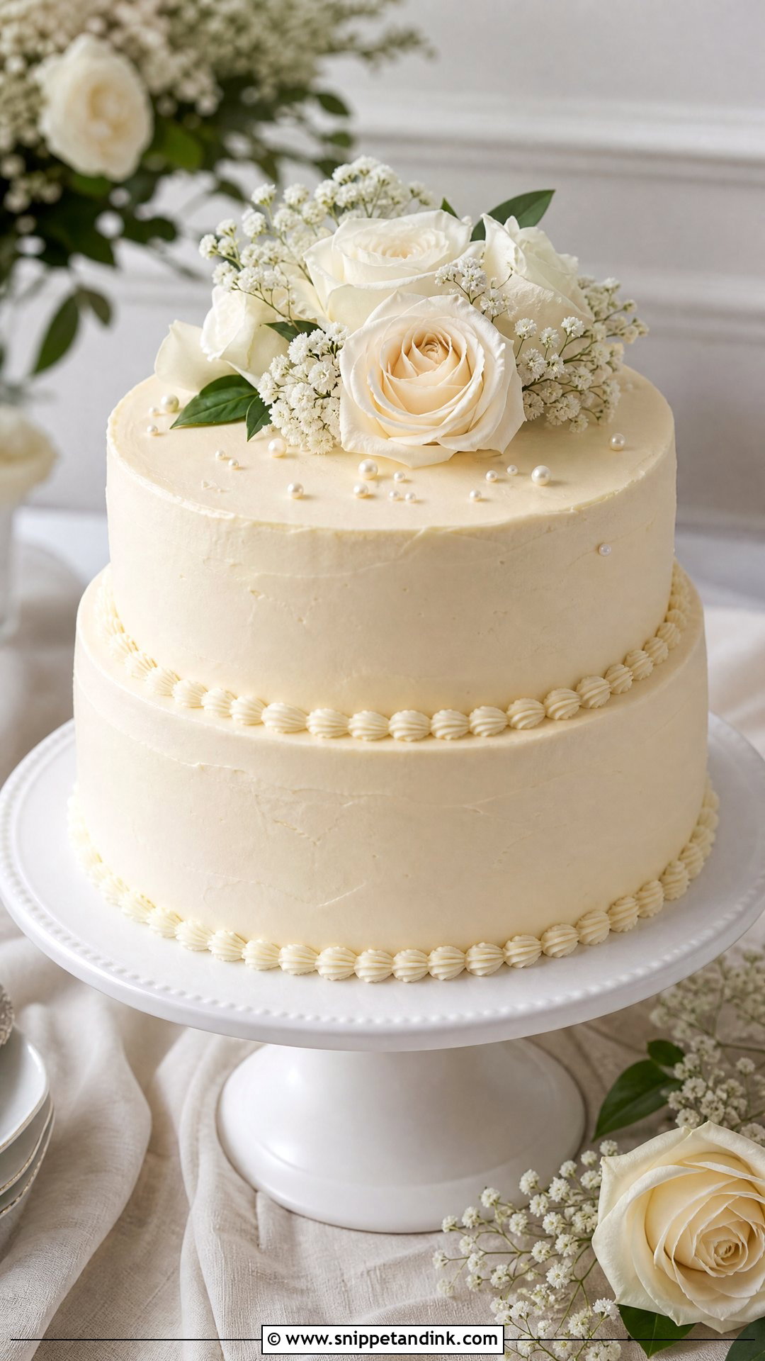 Buttercream Wedding Cake - Snippet and Ink - 30 Aesthetic Cake Inspo Ideas for Wedding