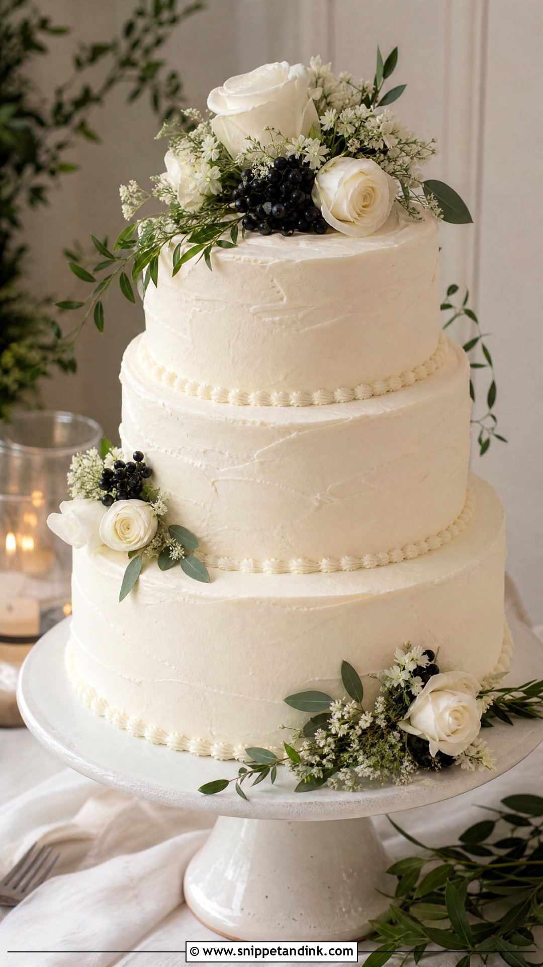 Buttercream Wedding Cake - Snippet and Ink - 30 Big Cake Ideas for Wedding