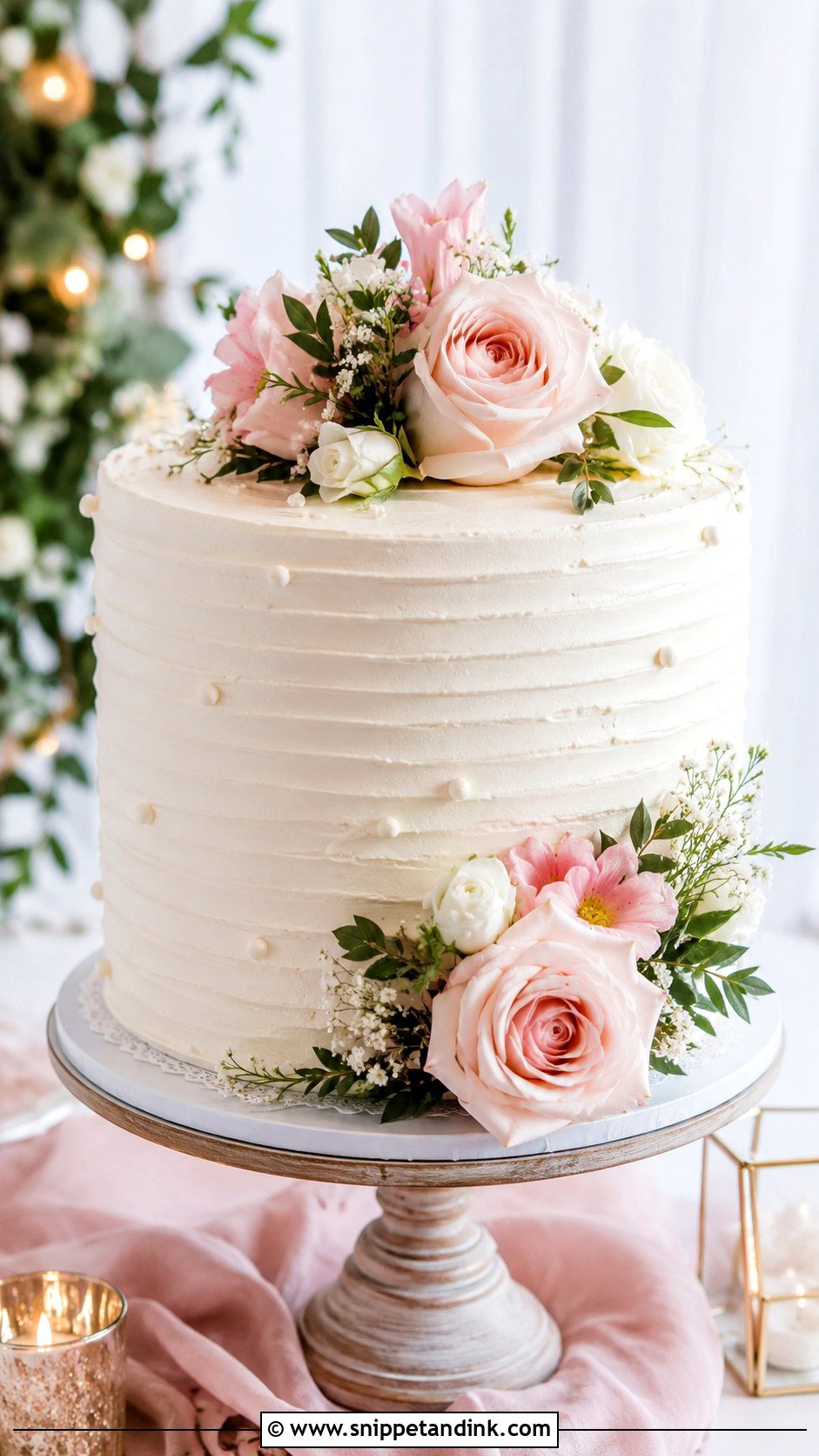 Buttercream Wedding Cake - Snippet and Ink - 20 Cute Cake Ideas for Wedding