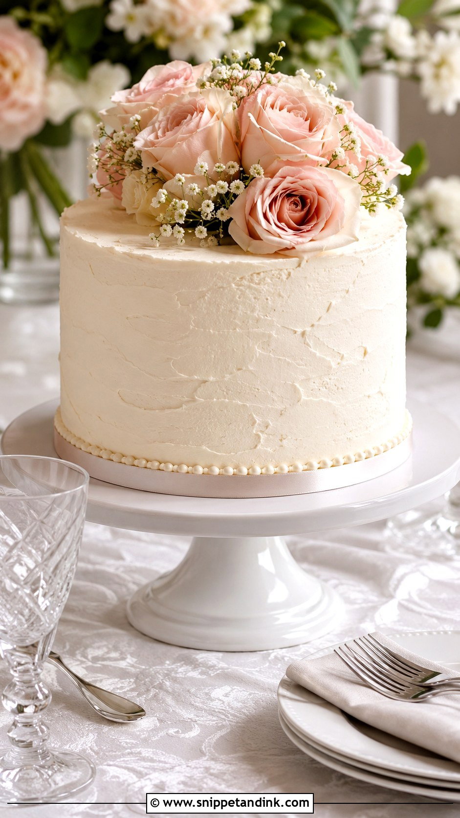 Buttercream Wedding Cake - Snippet and Ink - 20 Non Tiered Wedding Cake Ideas