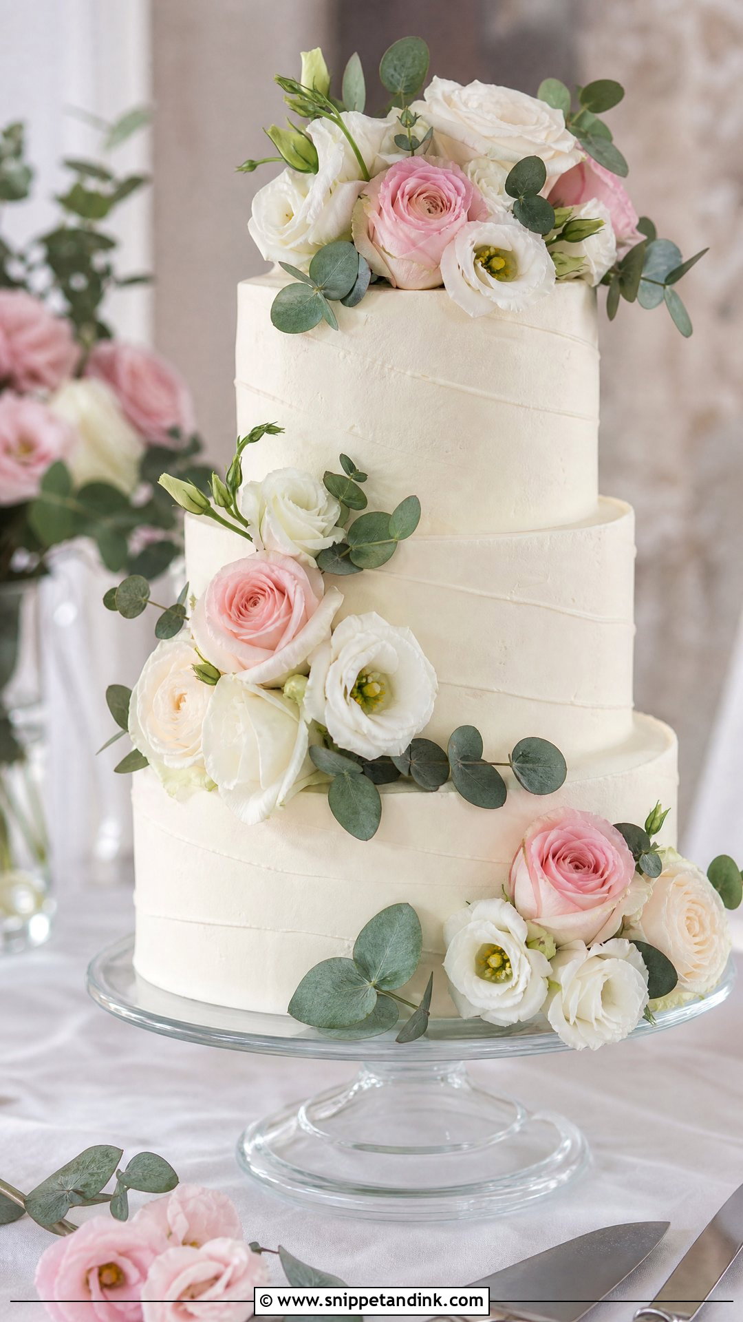 Buttercream Wedding Cake With Flowers - Snippet and Ink - 20 Wedding Cake with Flowers