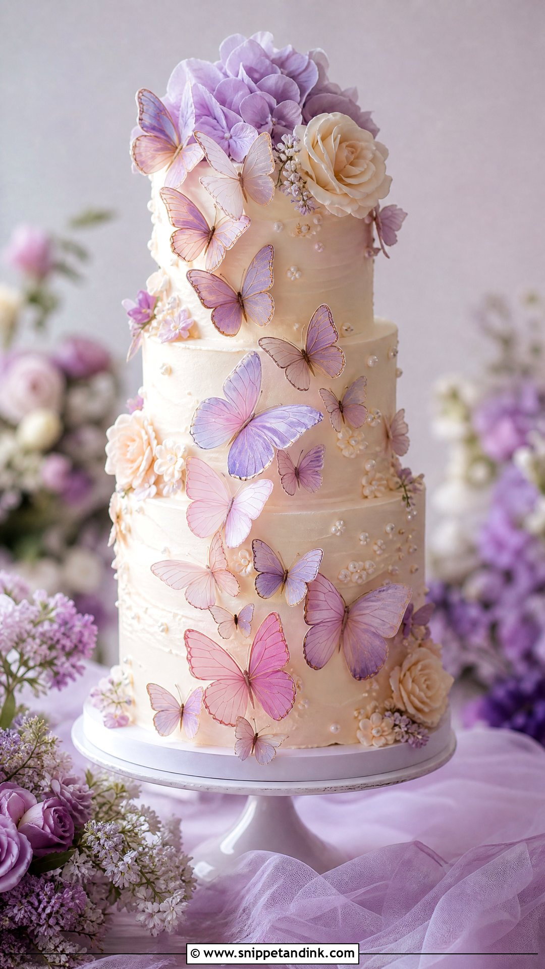 Butterfly Fantasy Wedding Cake - Snippet and Ink - 30 Fantasy Cake Ideas for Wedding