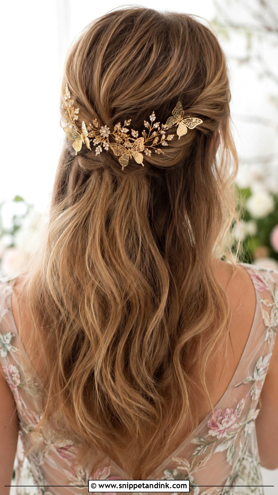 Butterfly Hair Comb for Whimsical Brides - Snippet and Ink - 20 Wedding Hair Comb Ideas