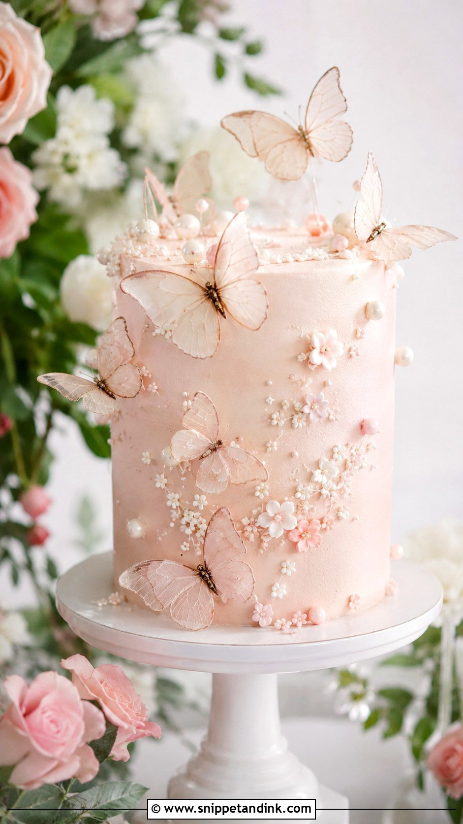 Butterfly Wedding Cake Top - Snippet and Ink - 25 Wedding Cake Tops