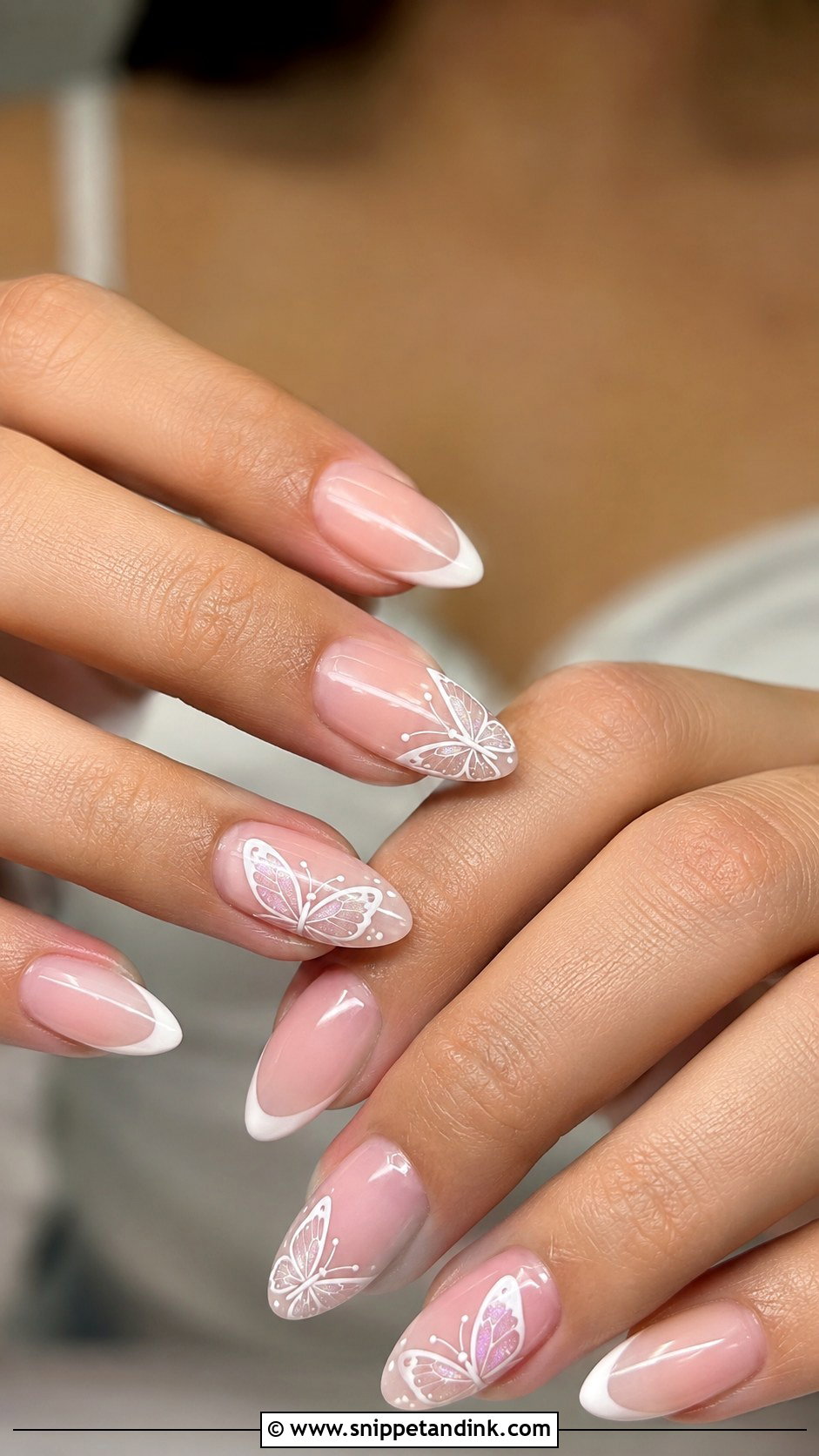 Butterfly Wedding Nails - Snippet and Ink - 20 Fun Wedding Nails for Bride