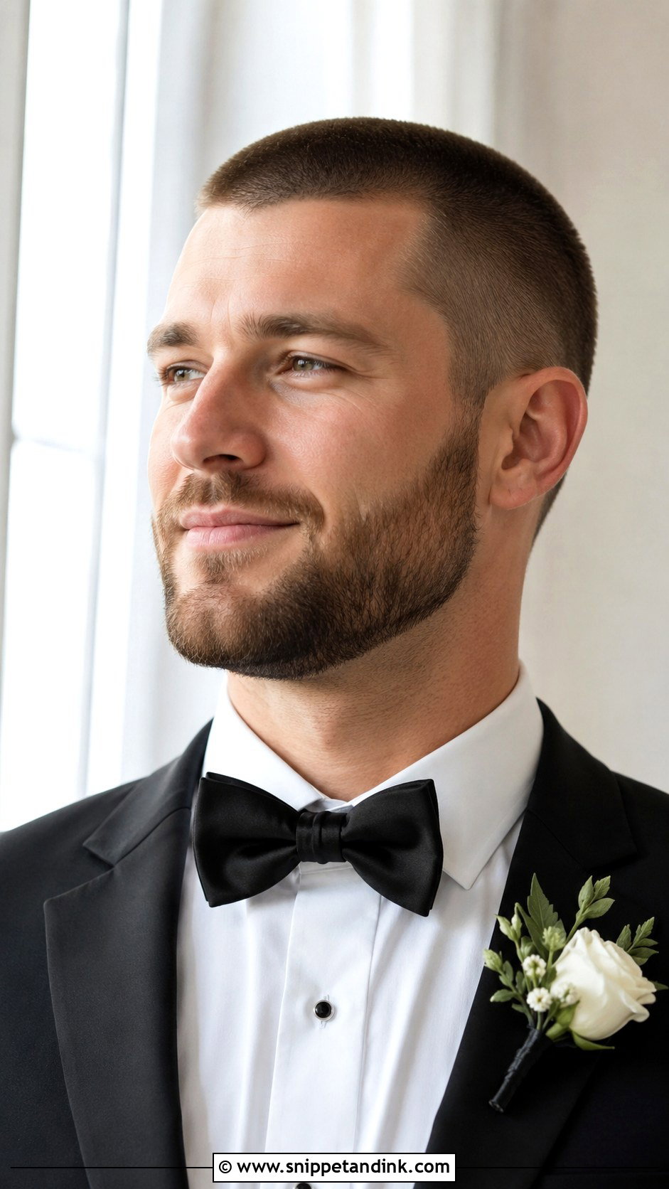 Buzz Cut Wedding Hairstyle - Snippet and Ink - 15 Men’s Wedding Hairstyles