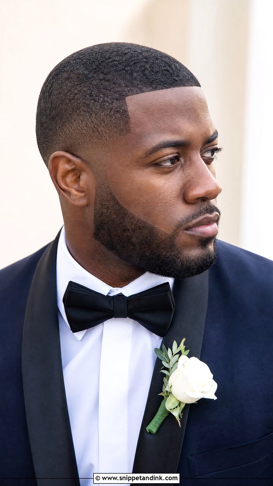 Buzz Cut With Sharp Lineup - Snippet and Ink - 20 Groom Hair Styles