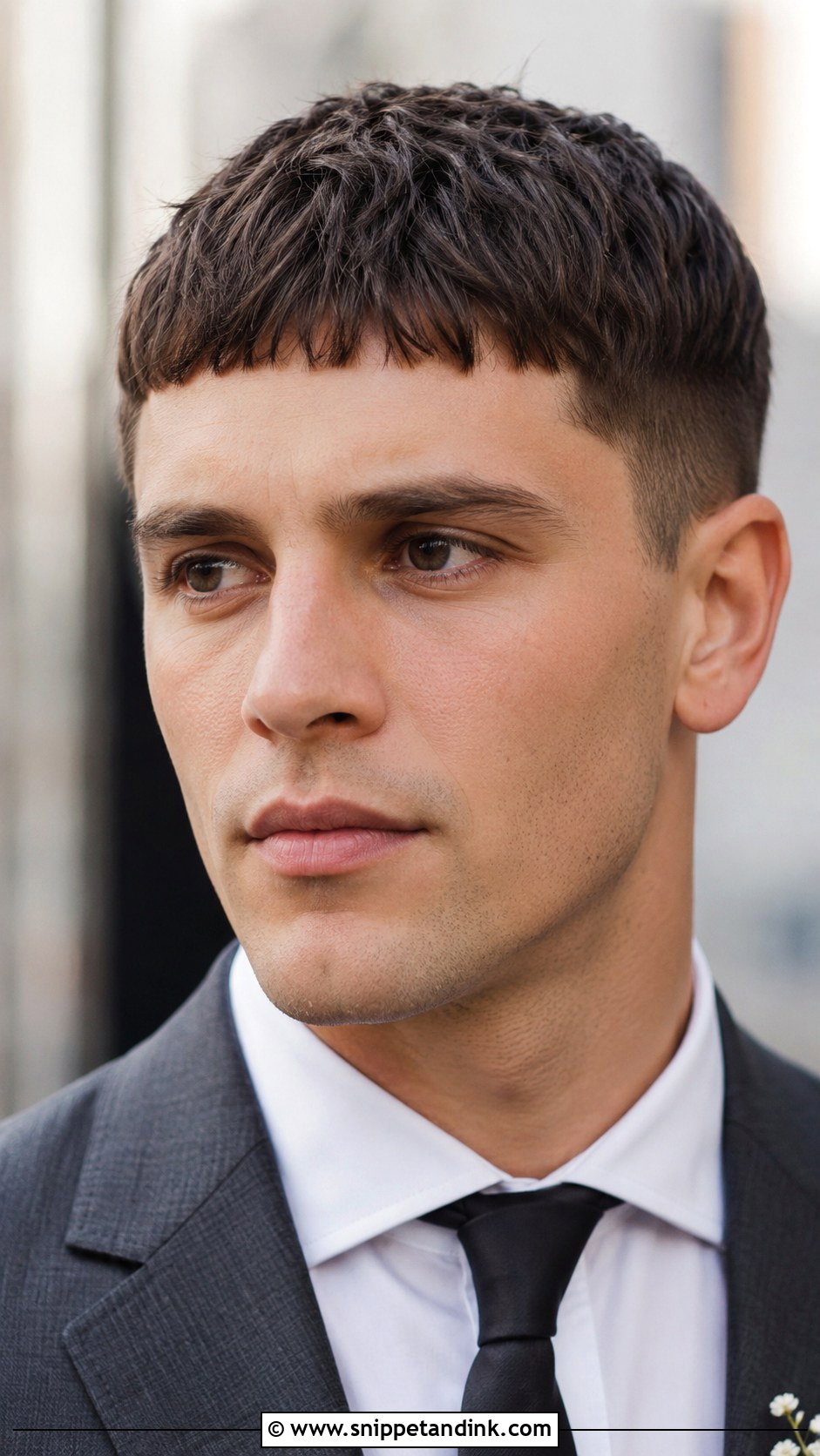 Caesar Cut for Grooms - Snippet and Ink - 20 Hairstyle for Groom Ideas