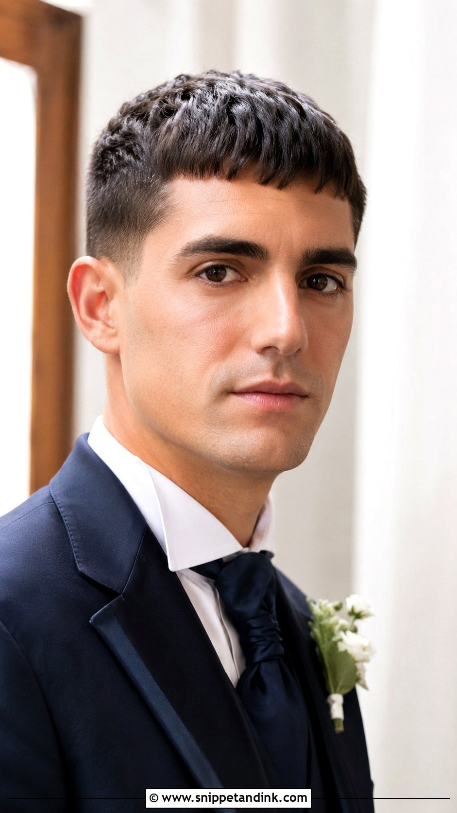 Caesar Cut - Snippet and Ink - 20 Groom Hair Ideas