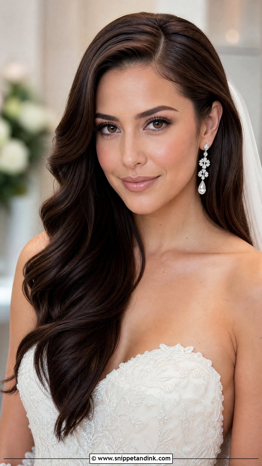 Caila Quinn Side Part Wedding Hair - Snippet and Ink - 15 Caila Quinn Wedding Hair Ideas