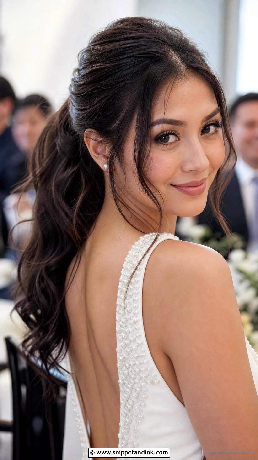 Caila Quinn Wedding Ponytail - Snippet and Ink - 15 Caila Quinn Wedding Hair Ideas