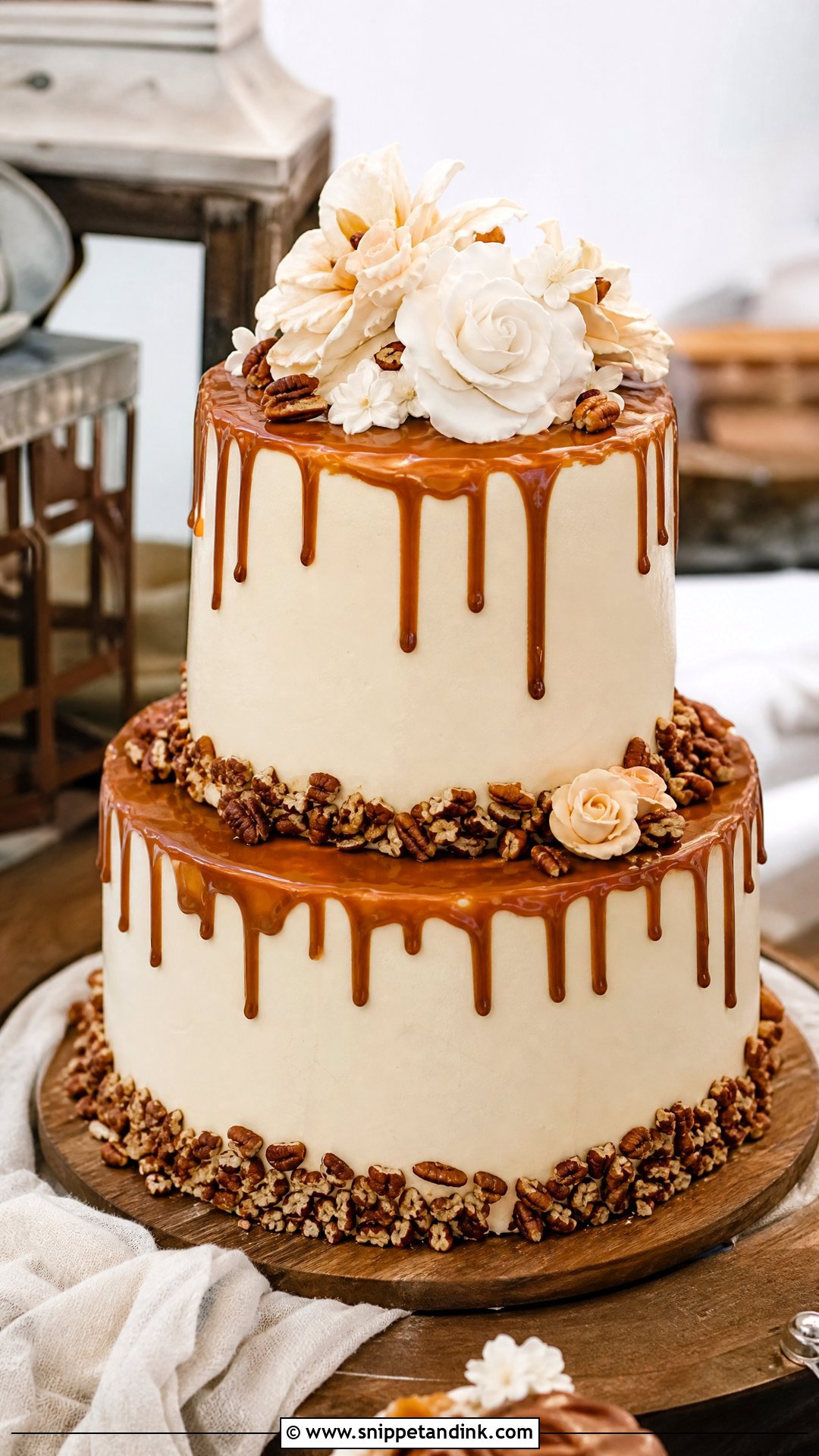 Cajeta Mexican Wedding Cake - Snippet and Ink - 20 Mexican Wedding Cakes