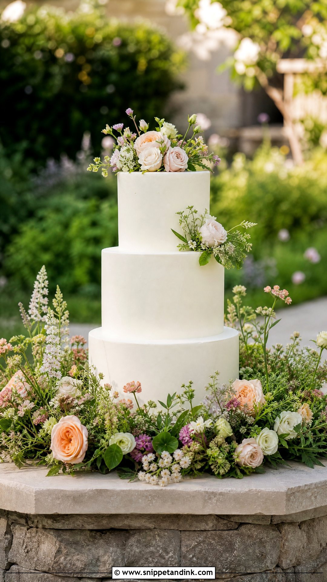 Cake Meadow Wedding Cake - Snippet and Ink - 20 Luxury Wedding Cake Designs