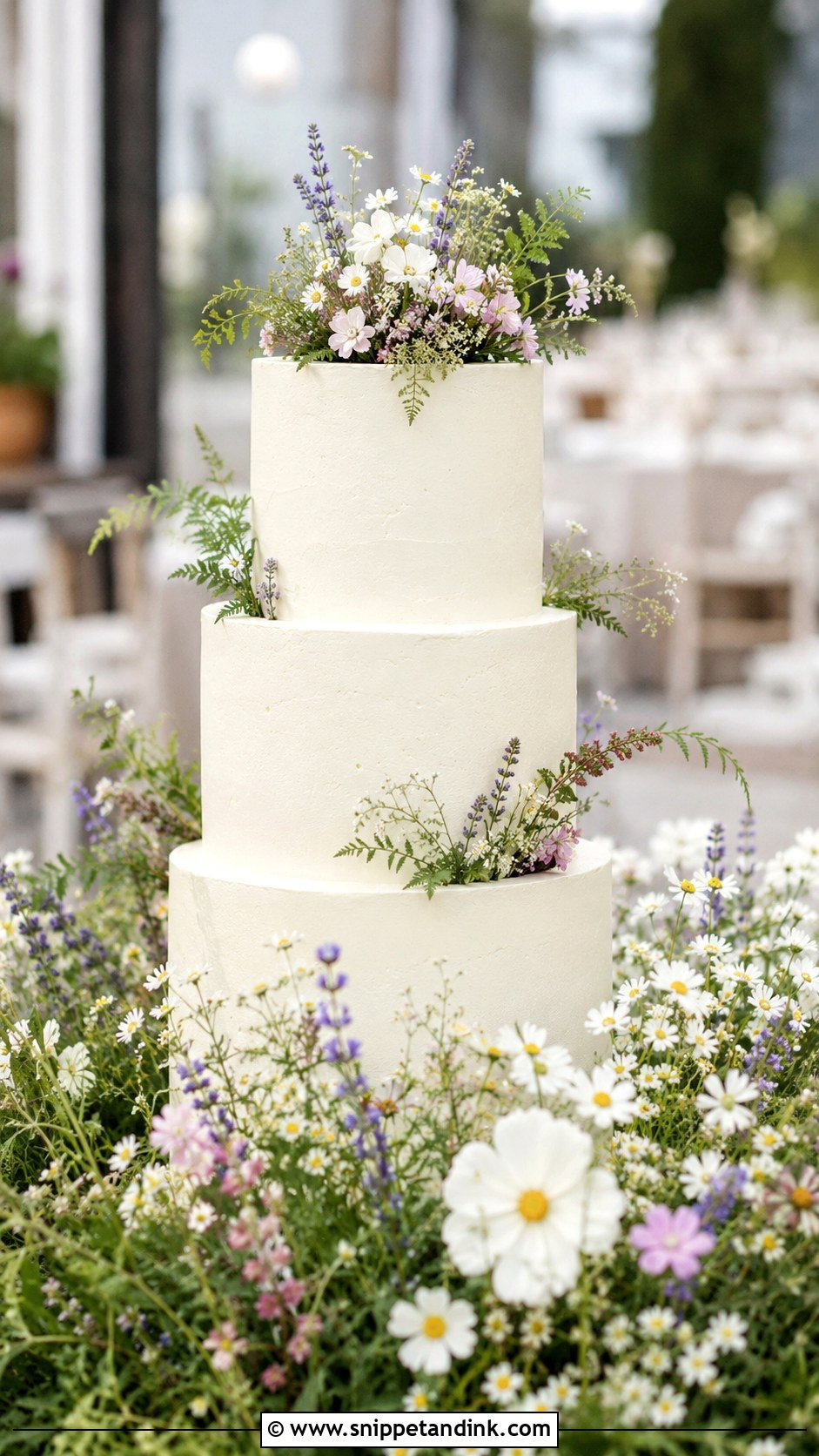 Cake Meadow Wedding Cake - Snippet and Ink - 20 Cake Photoshoot Aesthetic Ideas for Wedding