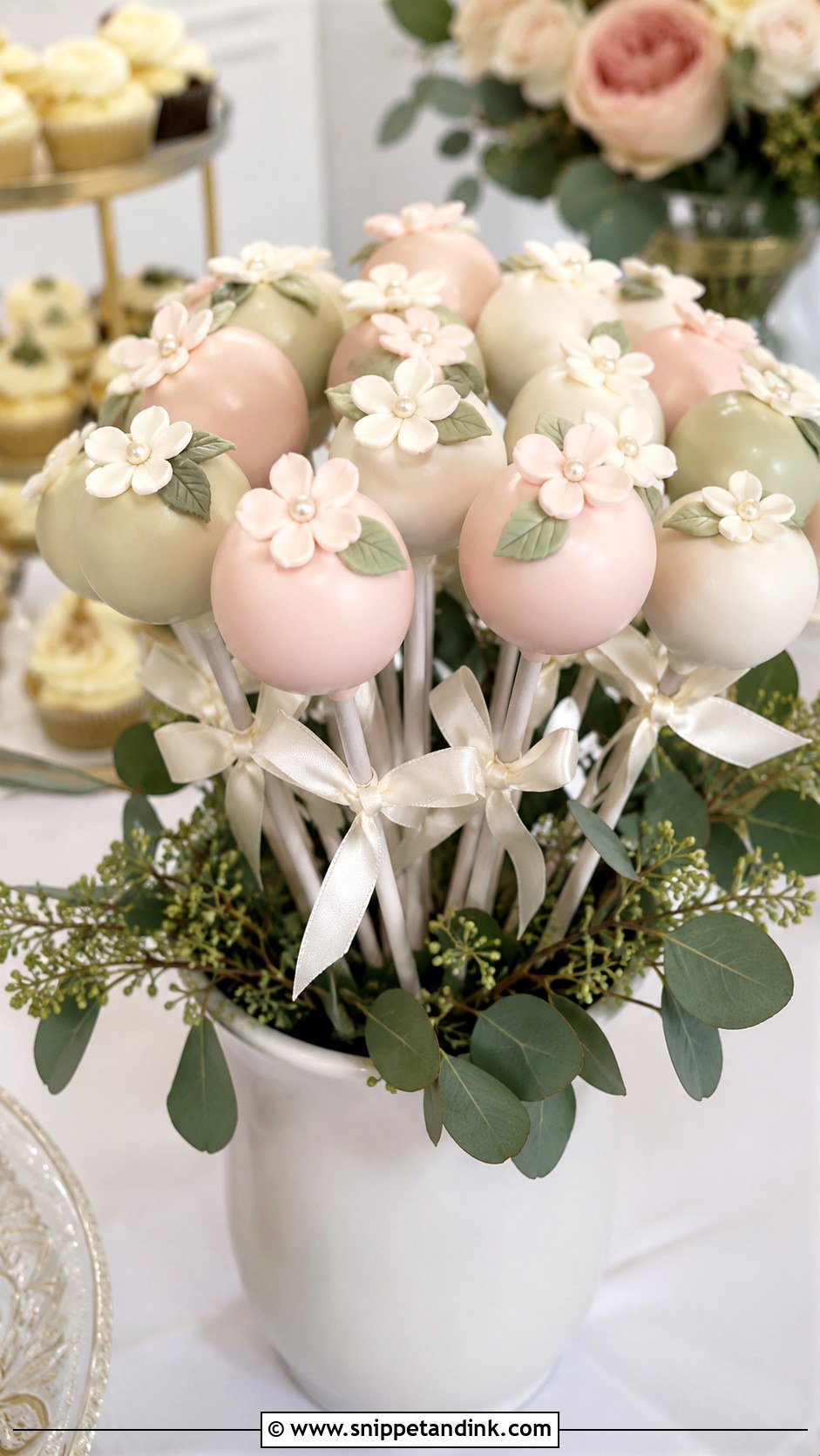 Cake Pop Bouquet For Wedding - Snippet and Ink - 30 Cake Pops Ideas for Wedding