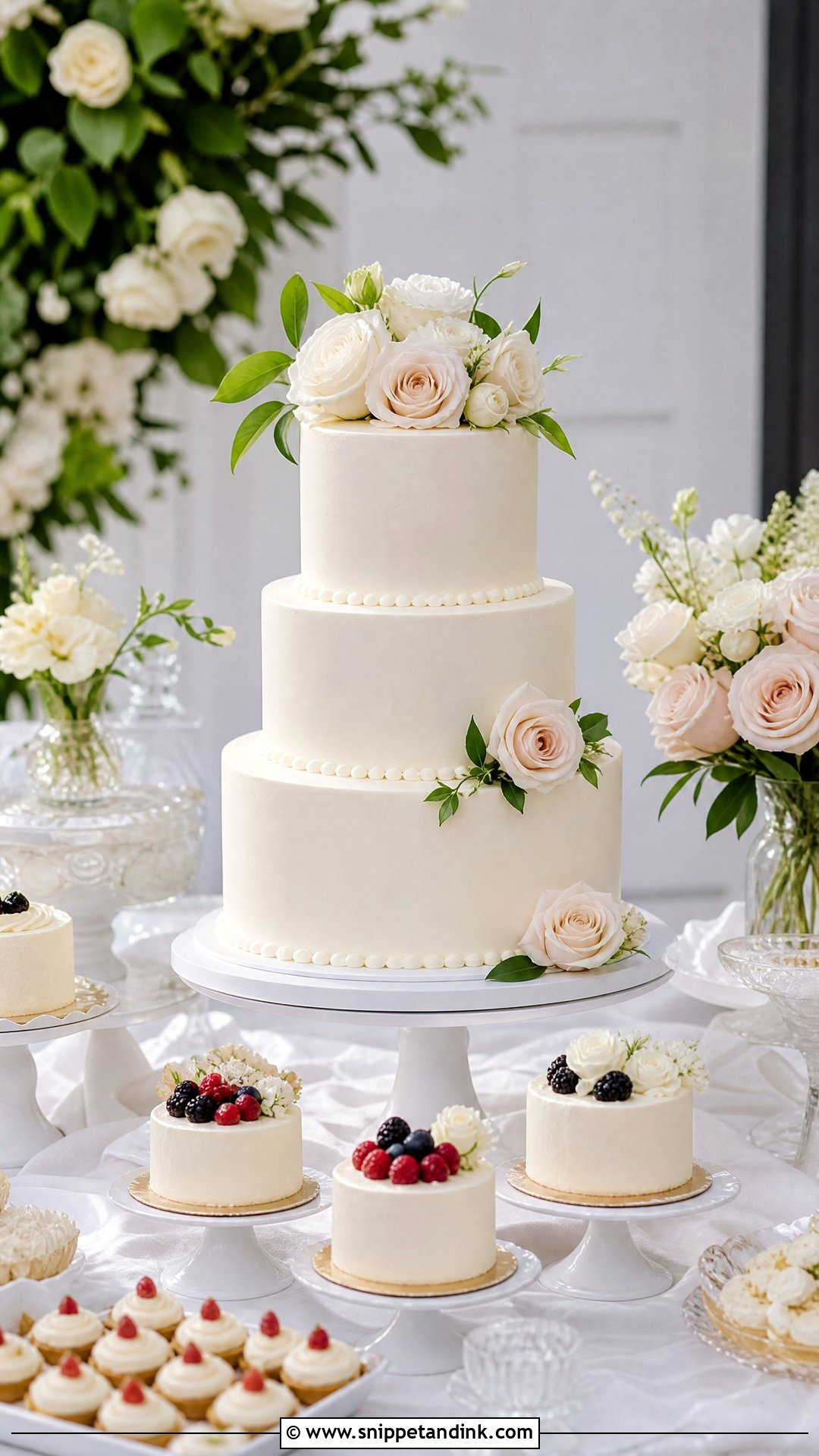 Cake Table Wedding Cake - Snippet and Ink - 25 Latest Cake Design Ideas for Wedding