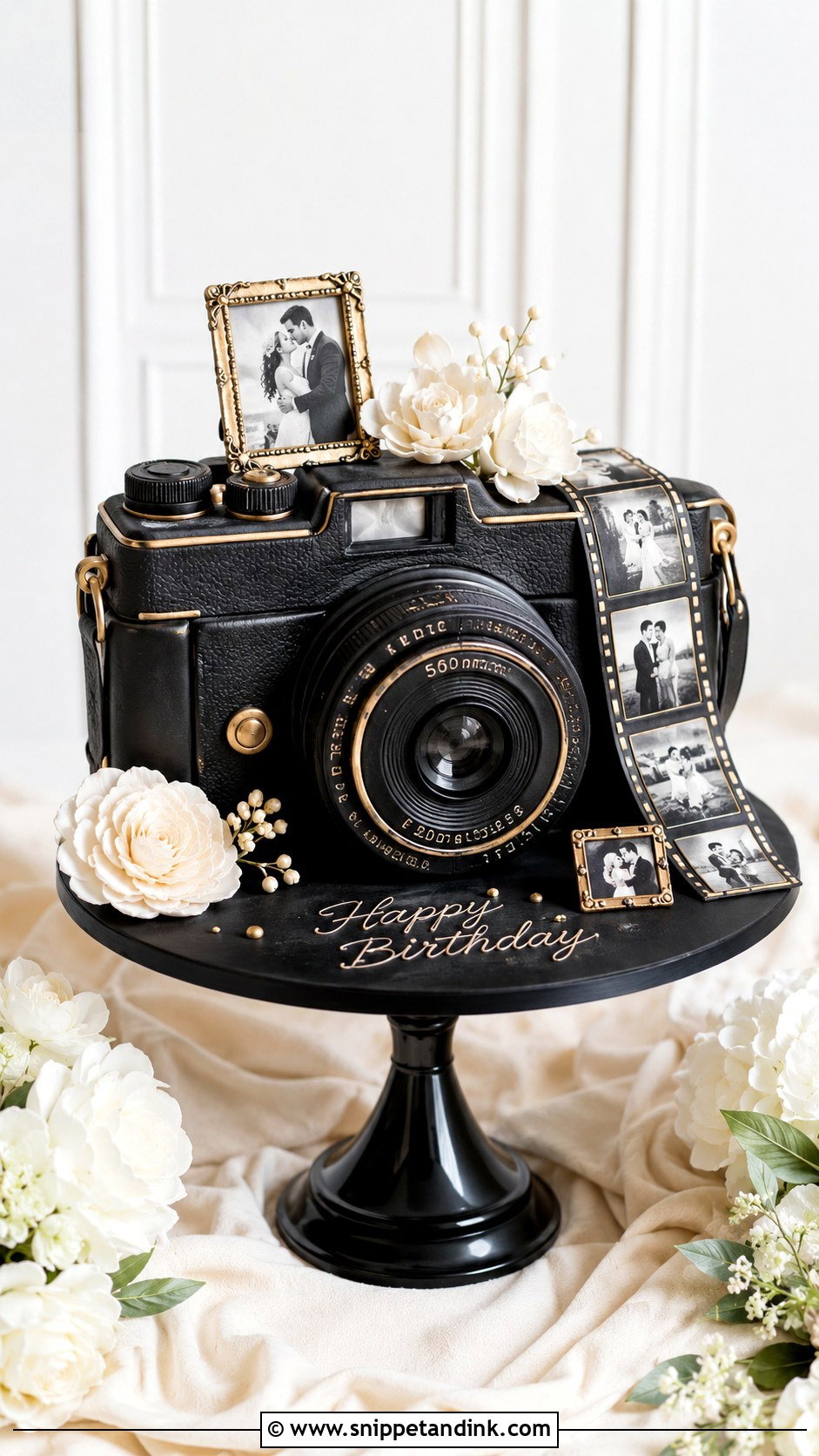 Camera Wedding Cake - Snippet and Ink - 30 Novelty Wedding Cakes