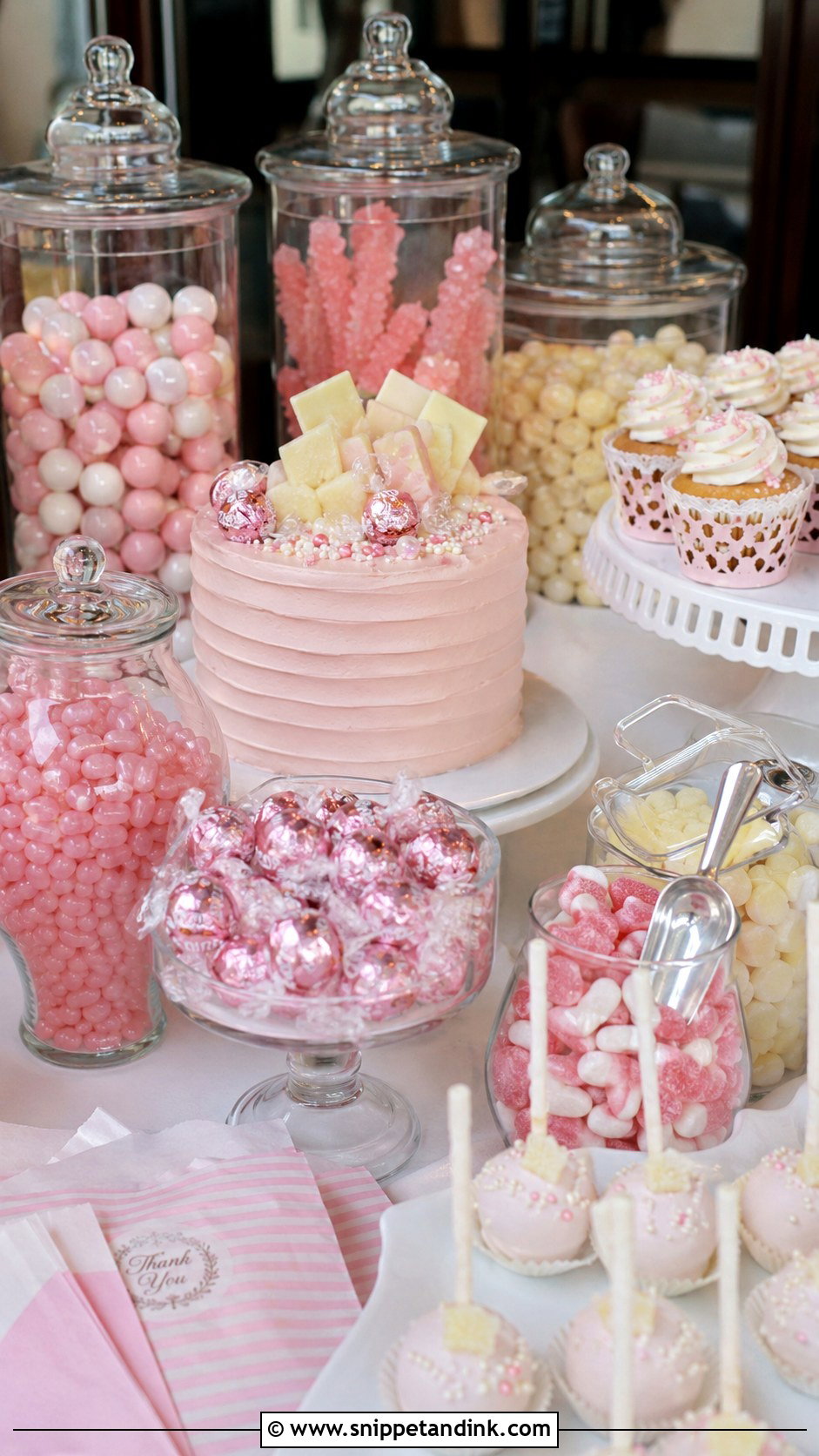 Candy Wedding Dessert Table - Snippet and Ink - 20 Assorted Wedding Dessert Table Ideas