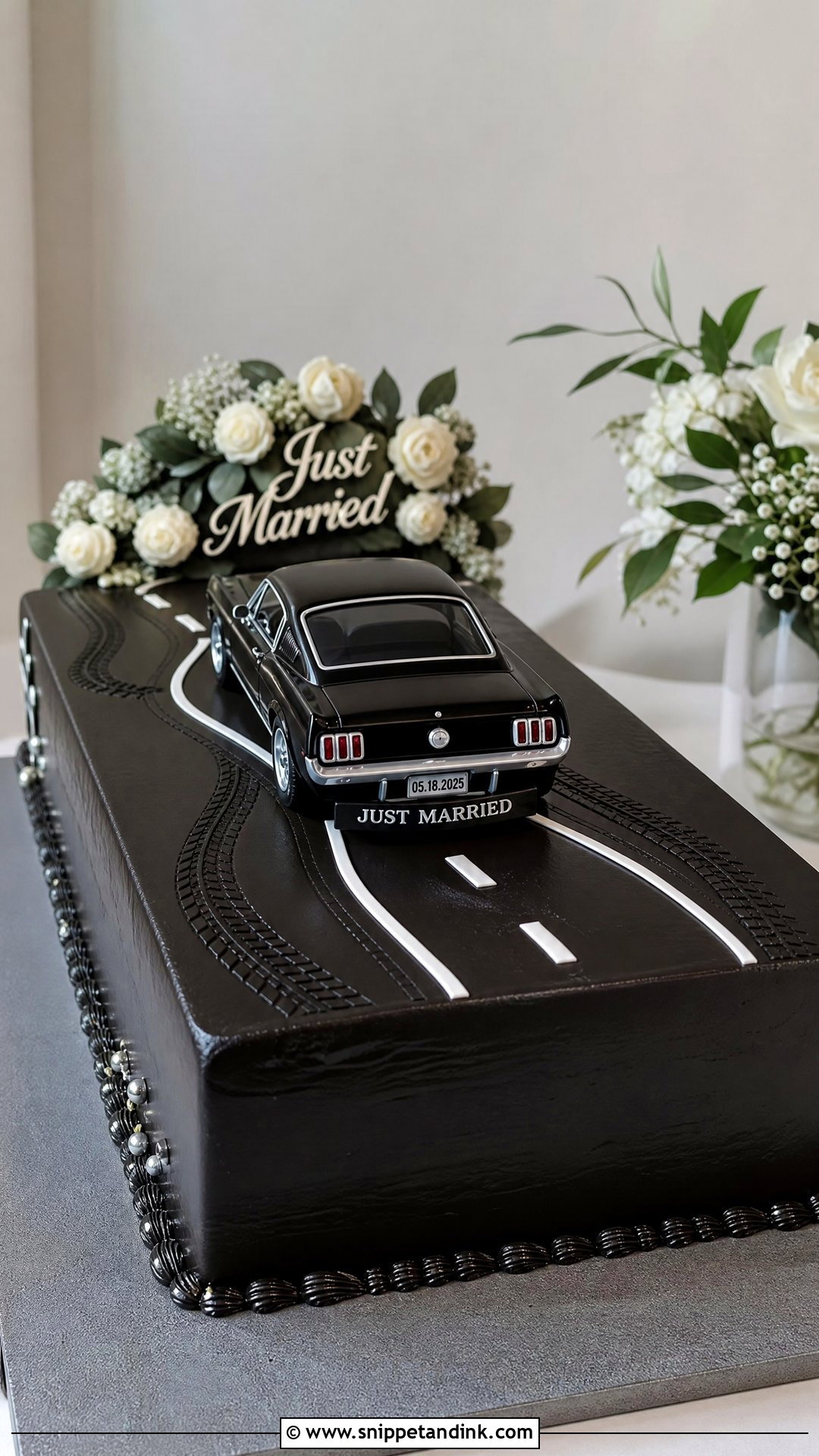 Car Grooms Cake - Snippet and Ink - 25 Grooms Cake Ideas