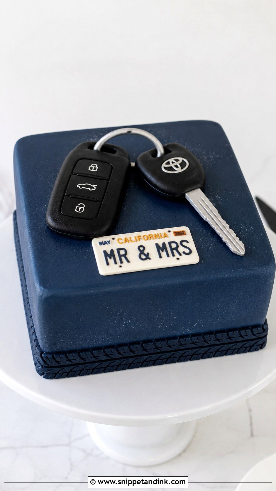 Car Keys Grooms Cake - Snippet and Ink - 20 Grooms Car Cake Ideas