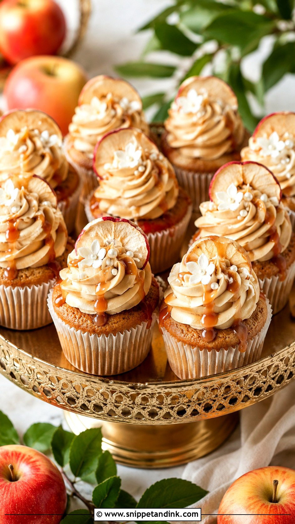 Caramel Apple Wedding Cupcakes - Snippet and Ink - 20 Fall Wedding Cupcake Ideas